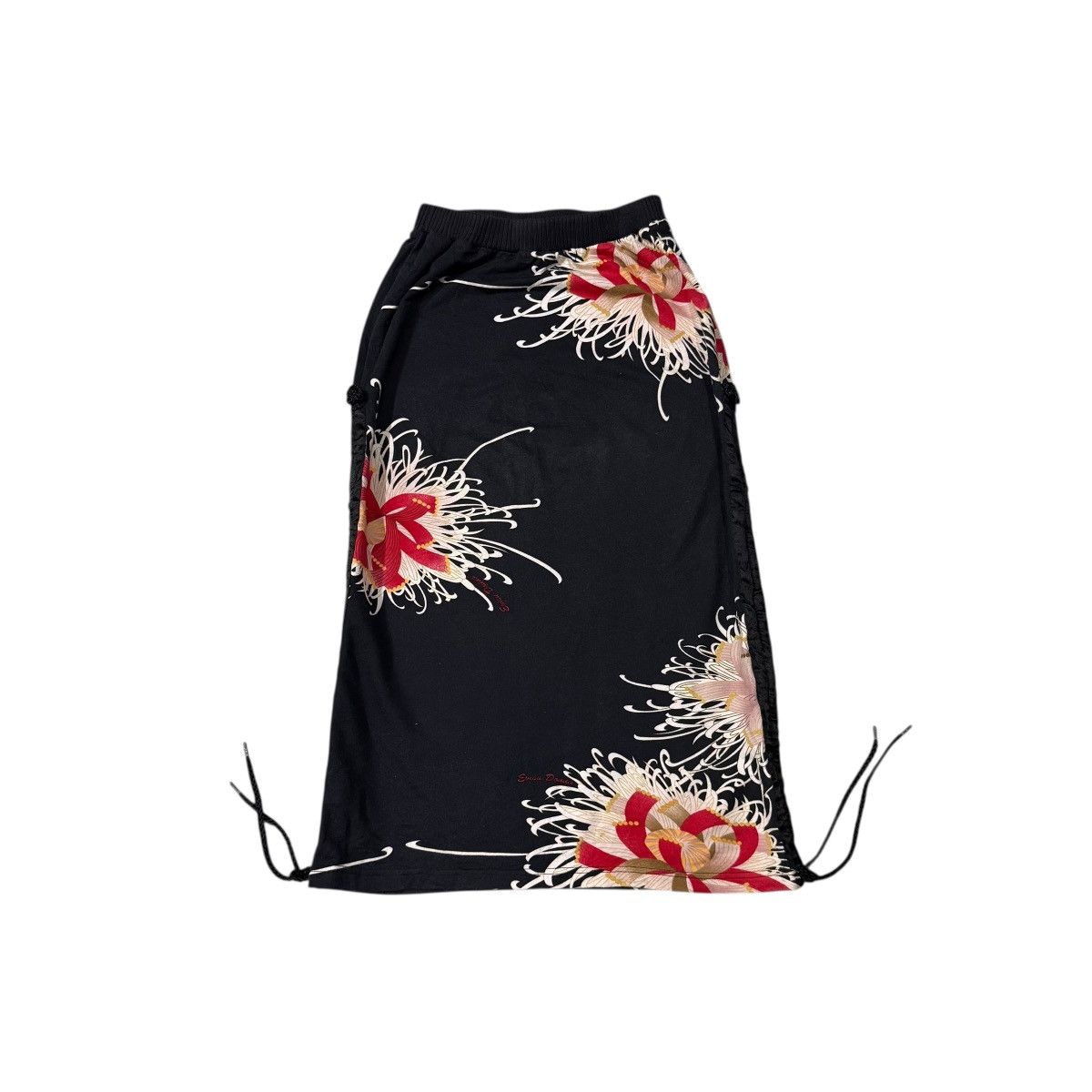 Evisu Vintage Evisu Donna Drawstring Maxi Skirt Pants Size 28" / US 6 / IT 42 - 9 Thumbnail