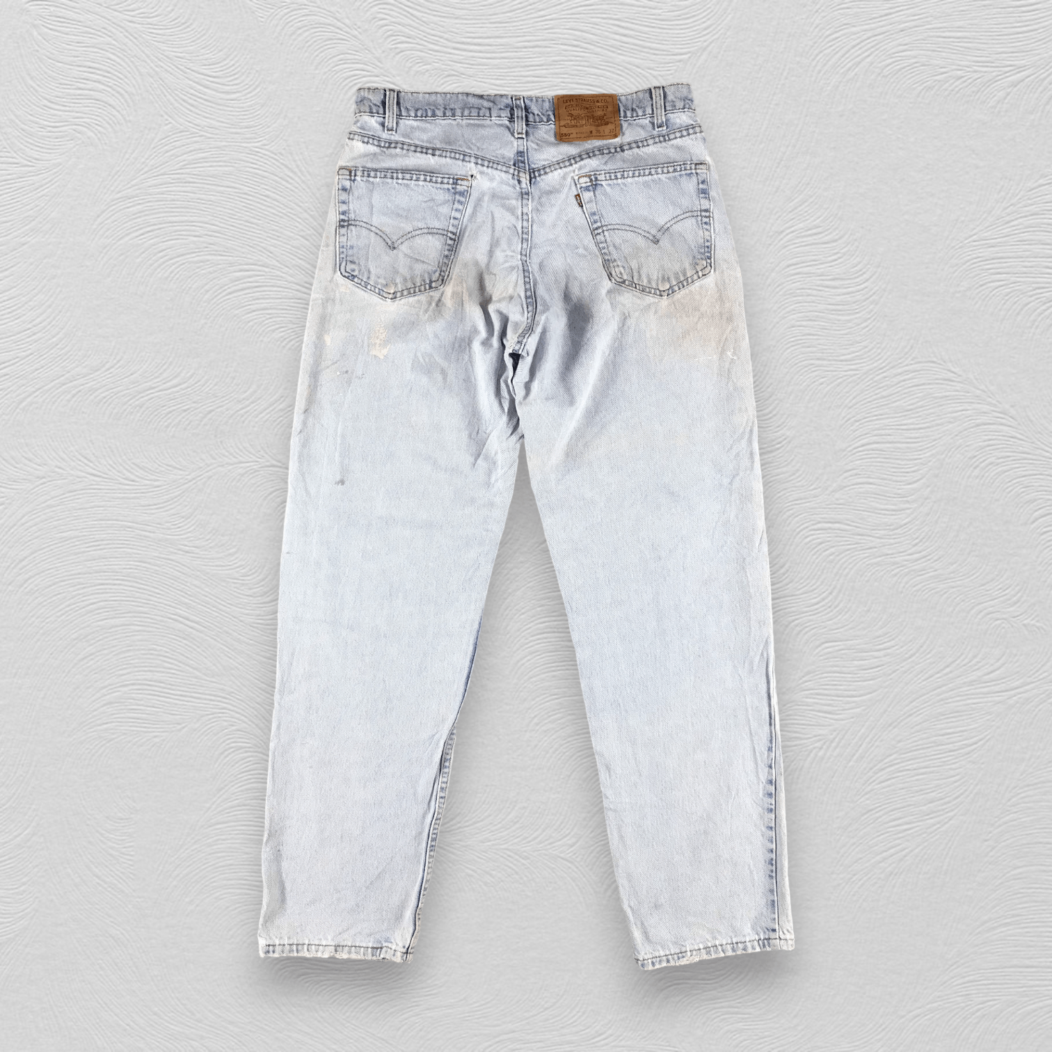 Levi's Vintage 90s Levis 550 Jeans Lightwash Denim KJ1376 Size US 35 - 2 Thumbnail