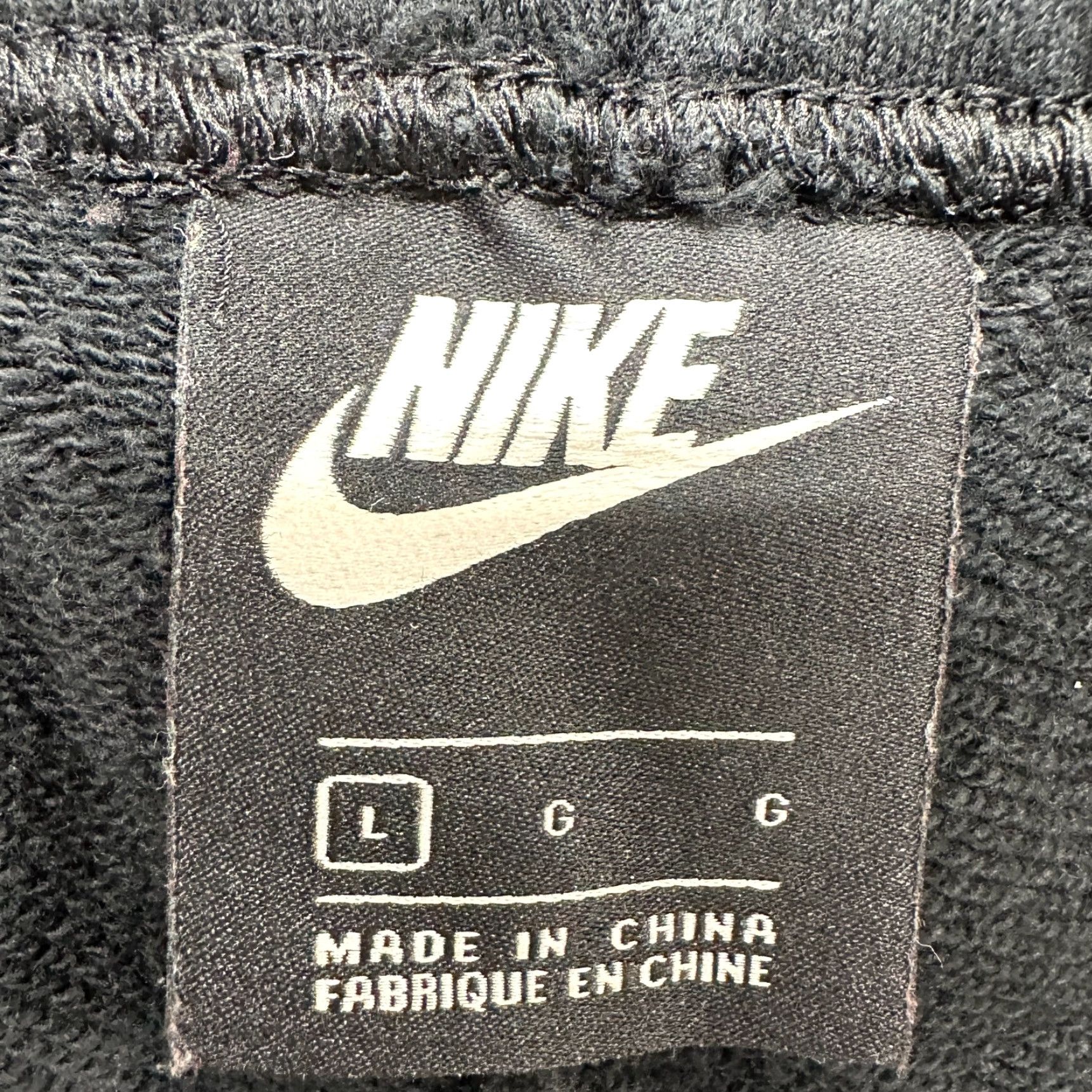 Nike Nike Pants Mens L Black Red Jogger Club Fleece Swoosh Drawstring Cotton Stripe Size US 33 - 4 Thumbnail