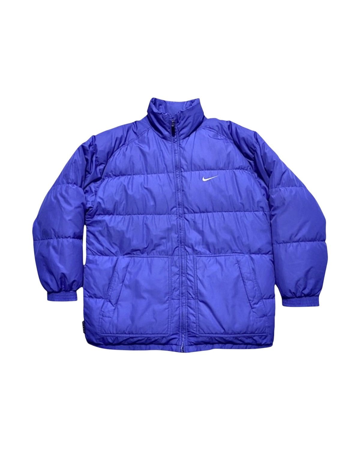 Nike Vtg 90’s Distressed Nike Puffer Down Jacket Embroidered Logo Size US M / EU 48-50 / 2 - 1 Thumbnail