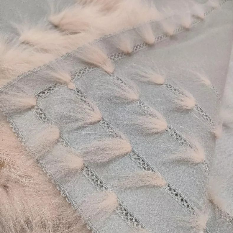 Fendi Fendi size 177*58 Cashmere water ripple shawl Size ONE SIZE - 5 Thumbnail