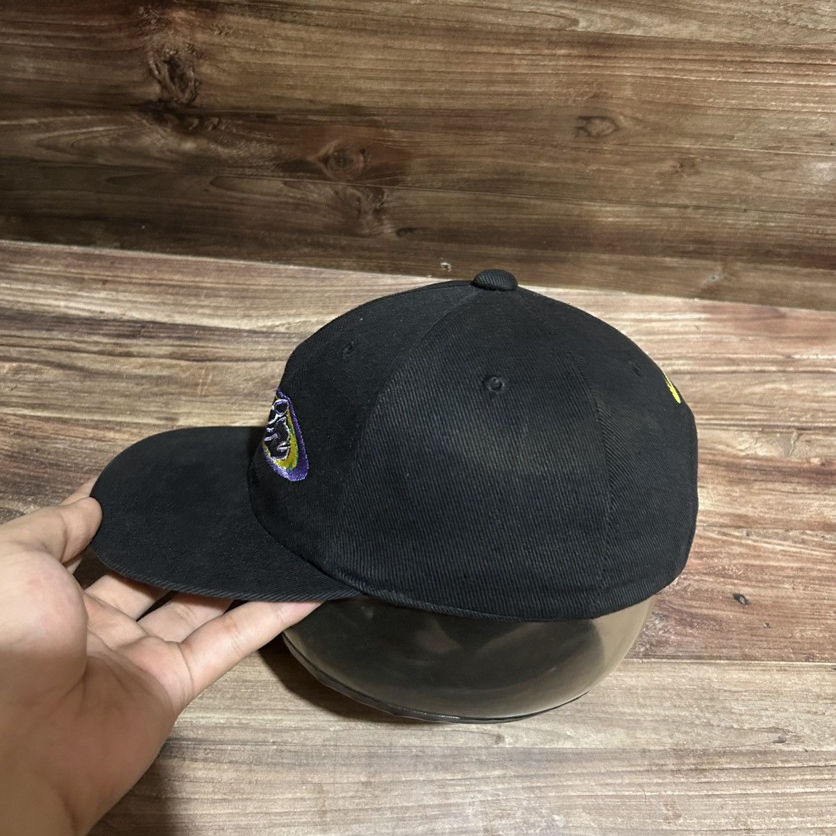 Nike Snapback nike air vintage 90s oval logo black Size ONE SIZE - 3 Thumbnail