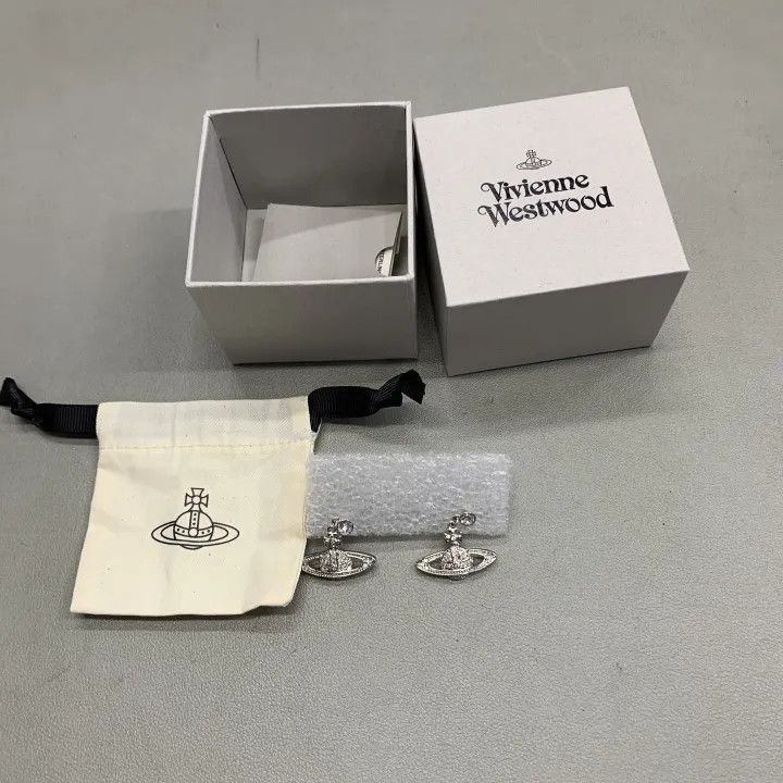 Vivienne Westwood Vivienne Westwood Mini Bas Relief Drop Earrings 0079 Size ONE SIZE - 1 Thumbnail