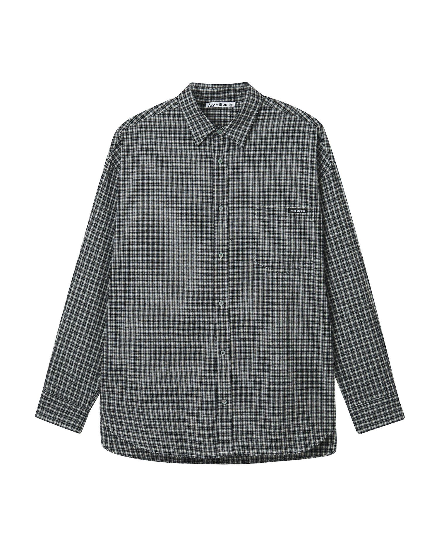 Acne Studios Acne Studios Plaid Long Sleeve Shirt Size US M / EU 48-50 / 2 - 1 Thumbnail