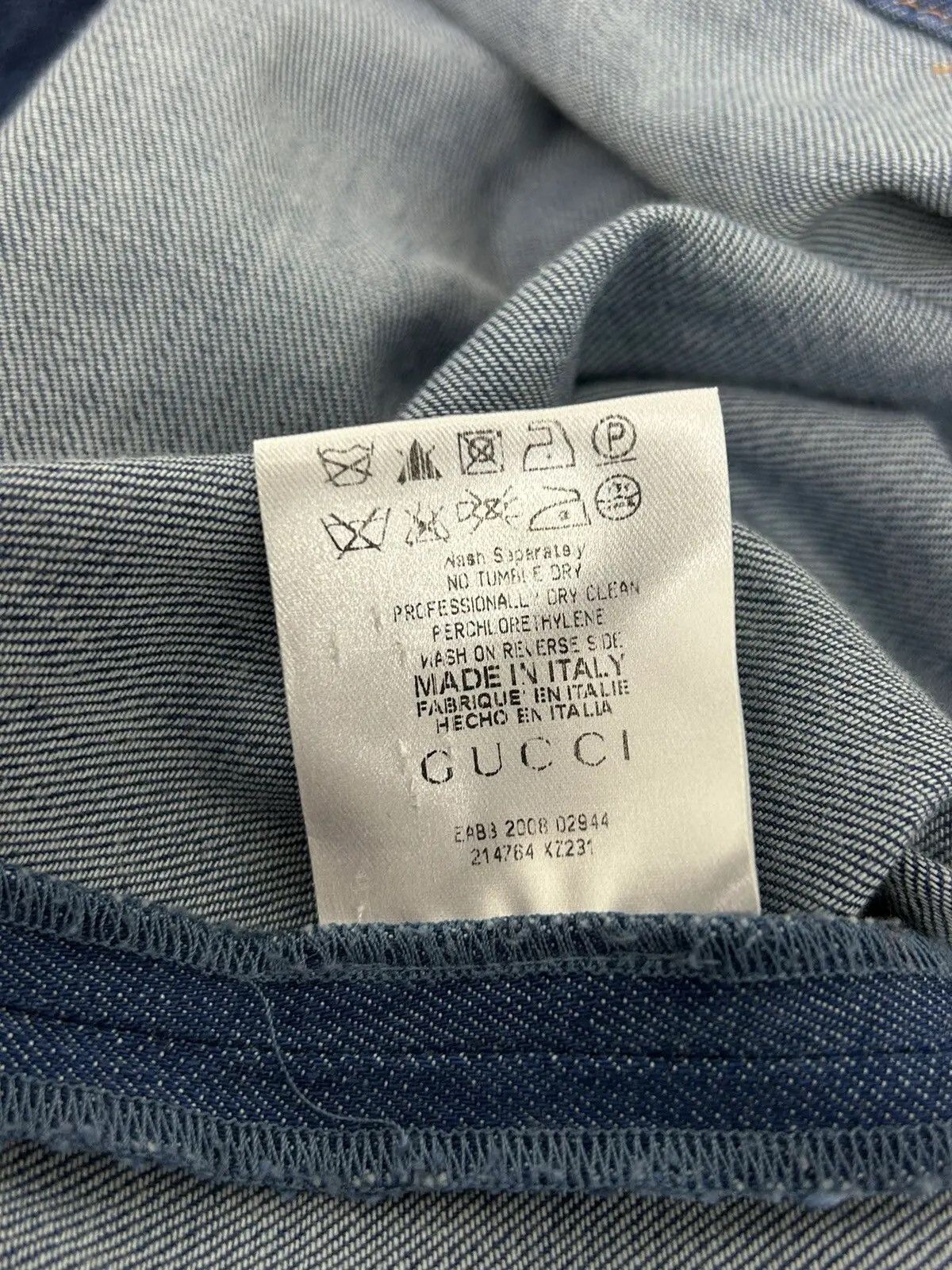 Gucci 00s Vintage Gucci Jeans Denim Dress Rope Lace In Size 40 Size S / US 4 / IT 40 - 11 Thumbnail