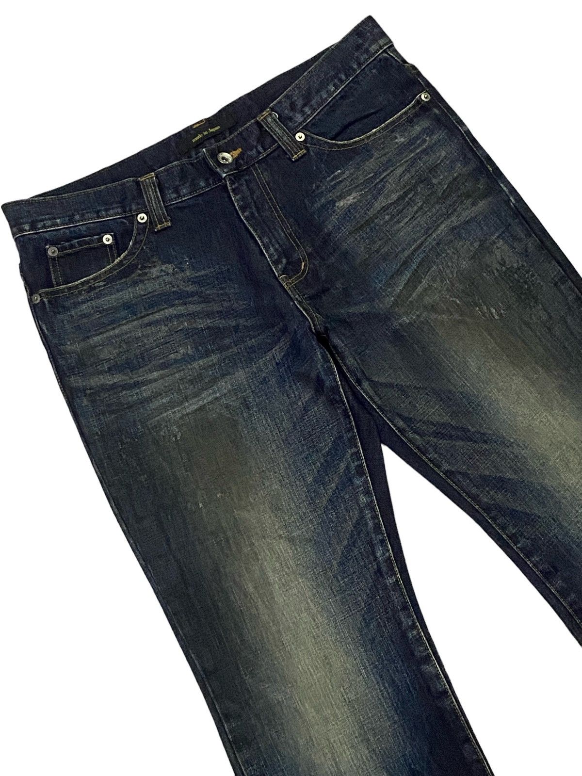 semanticdesign Semantic Design Flared Snakeskin Denim Pants Size US 34 / EU 50 - 15 Thumbnail
