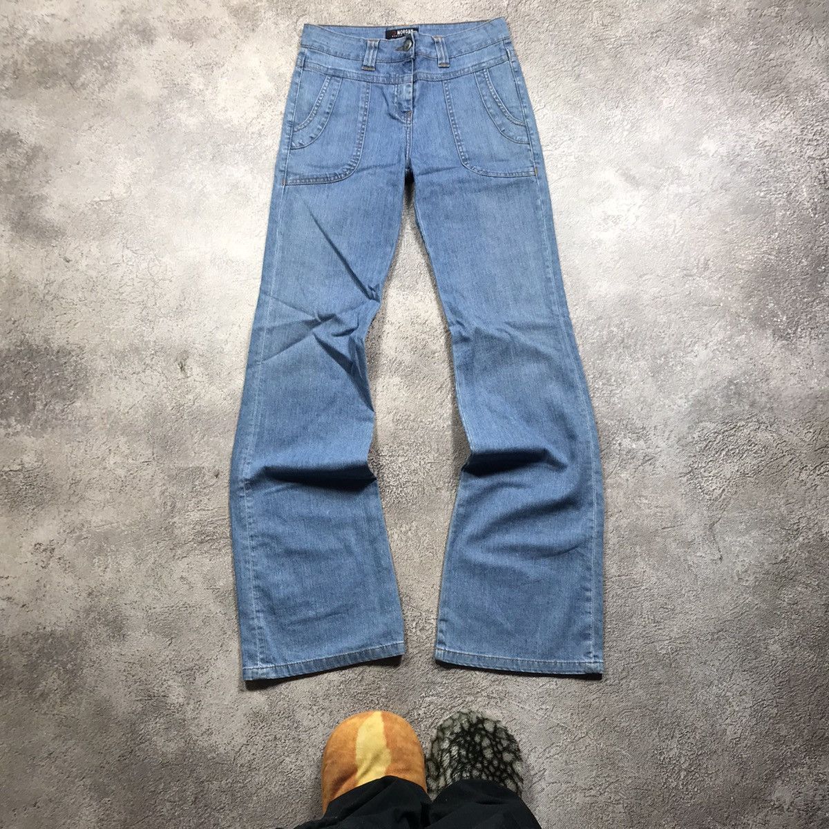 Vintage vintage y2k denim japan jeans distressed flared 90s Size 27" / US 4 / IT 40 - 2 Thumbnail
