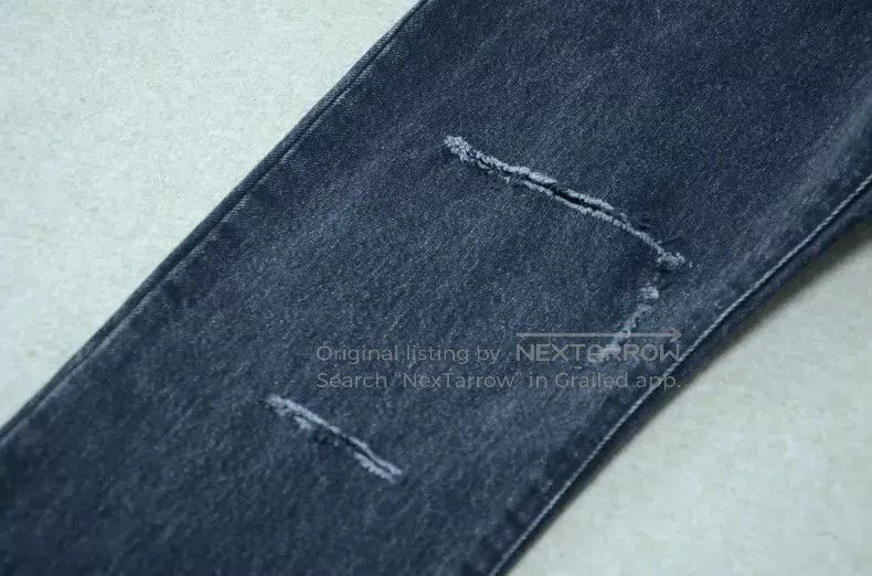 Saint Laurent Paris Saint Laurent Paris Black distressed denim pants i Size US 30 / EU 46 - 4 Thumbnail