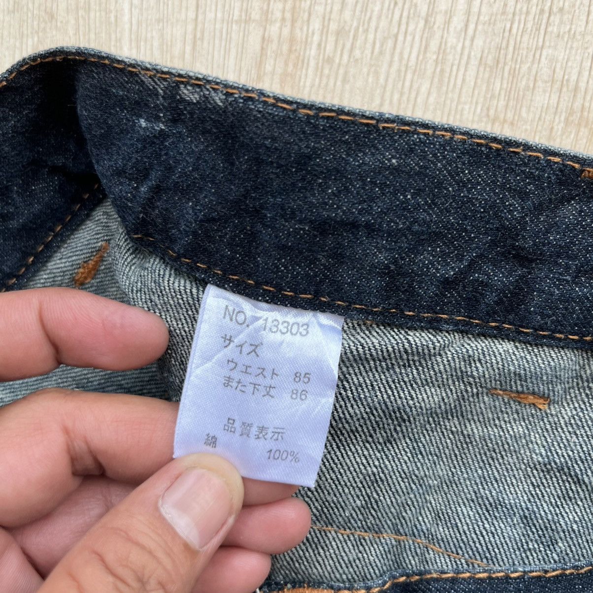 Japanese Brand NYLAUS CLOTHING DOUBLE WAIST DISTRESSED DENIM VINTAGE Size US 32 / EU 48 - 4 Thumbnail