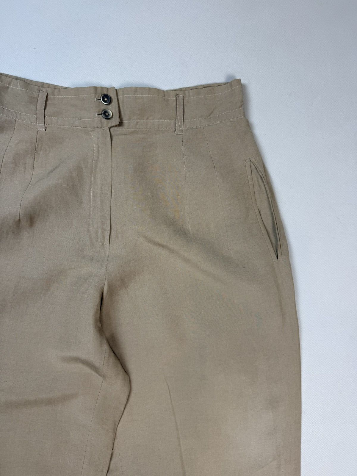Jil Sander Jil Sander VTG Linen / Silk High Rise Dress Pants Trousers Size 28" / US 6 / IT 42 - 9 Thumbnail