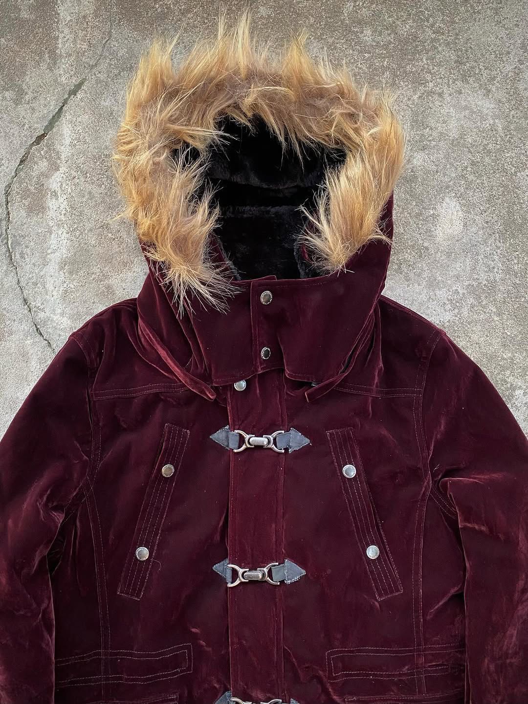 14th Addiction Faux Fur Velvet Jacket Gothic Punk Japanese Semanticdesign Size US L / EU 52-54 / 3 - 2 Thumbnail