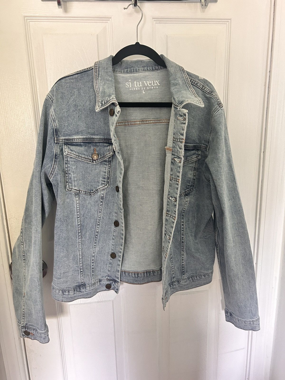 Other Sí tu veux L DENIM JACKET Size US L / EU 52-54 / 3 - 2 Thumbnail