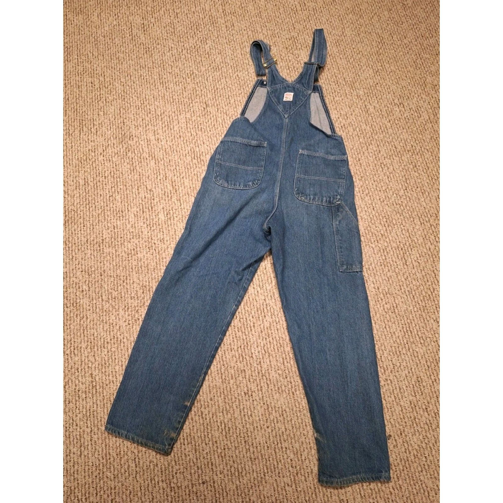 Vintage VINTAGE Pointer Brand Overalls Bibs Denim 32X30 Blue USA 90s Grunge Workwear Mens Size US 32 / EU 48 - 6 Thumbnail