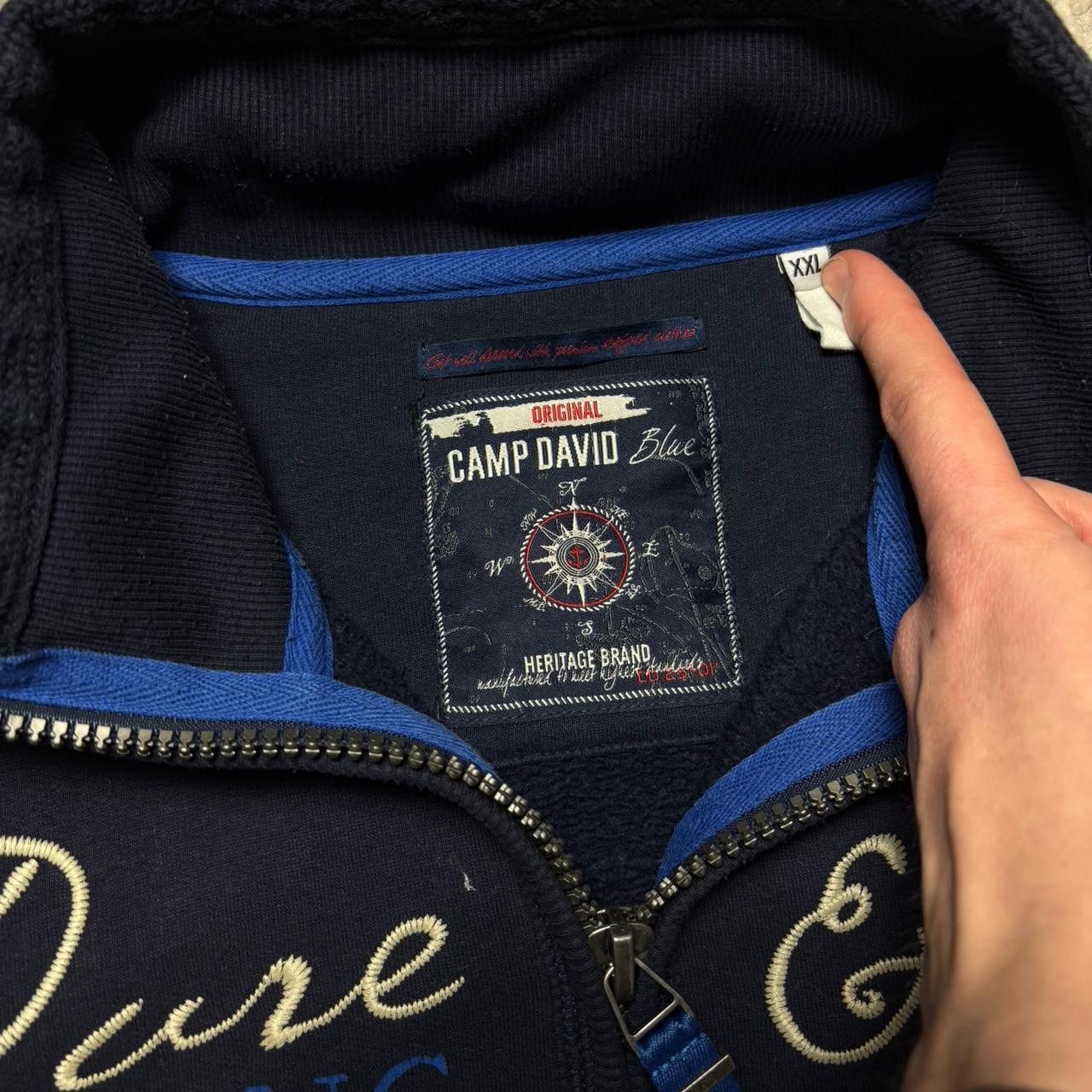 Camp David 00s Camp David Embroidered Sweatshirt Navy XXL Size US XXL / EU 58 / 5 - 4 Thumbnail