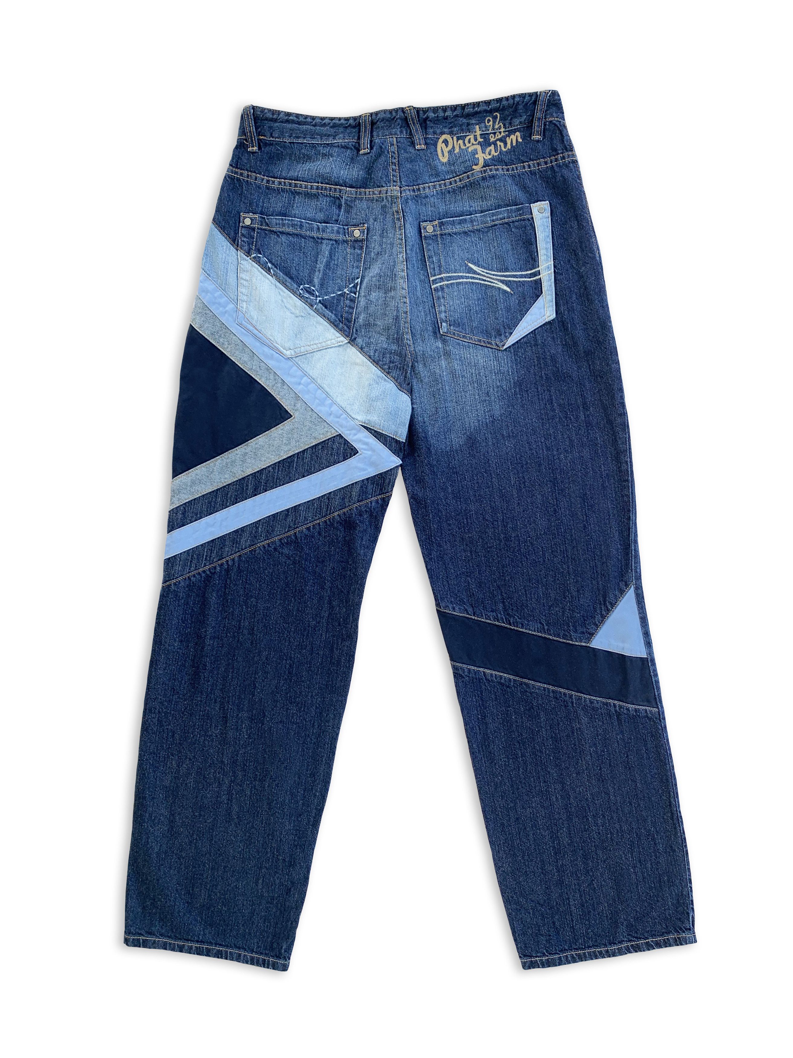 Phat Farm Vintage 90s PHAT FARM Jeans Denim Pants 2000s Y2K Baggy Rap Size US 34 / EU 50 - 1 Thumbnail