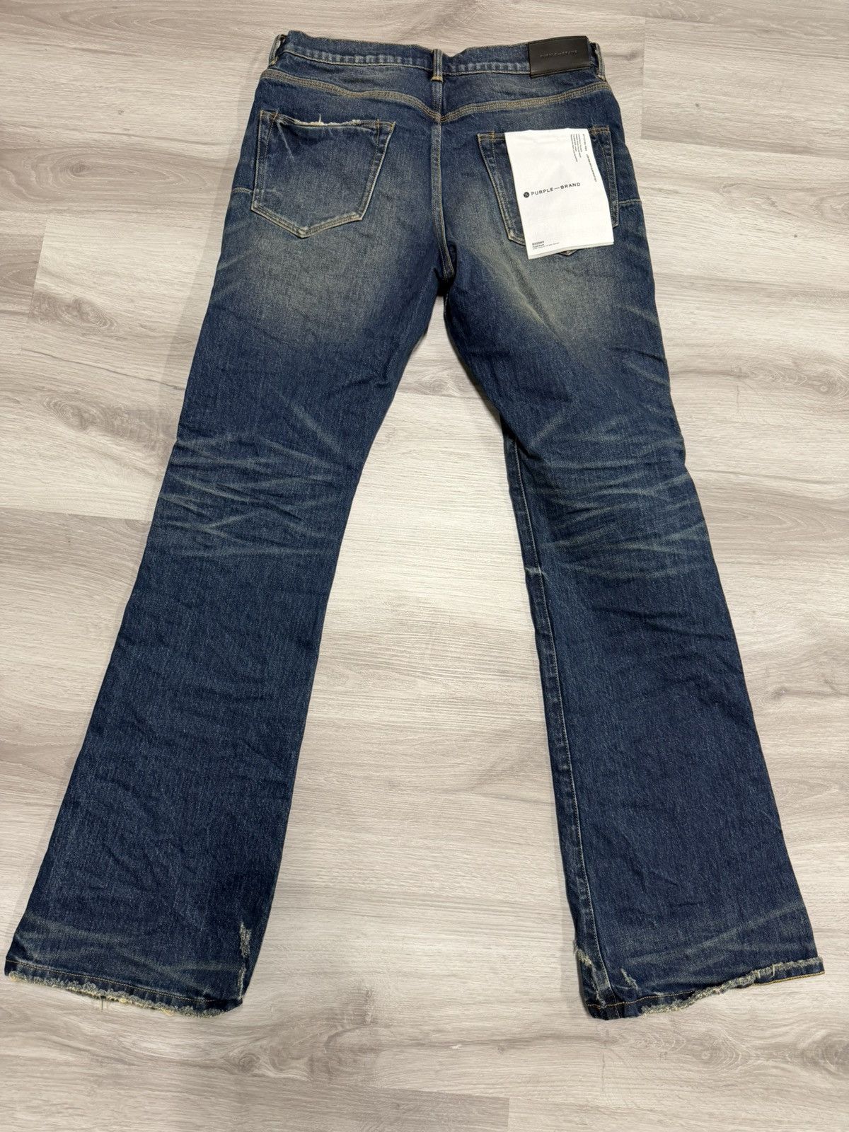 Purple Brand Purple Brand Kintsugi Flare Jeans – Dark Indigo Size US 32 / EU 48 - 5 Thumbnail