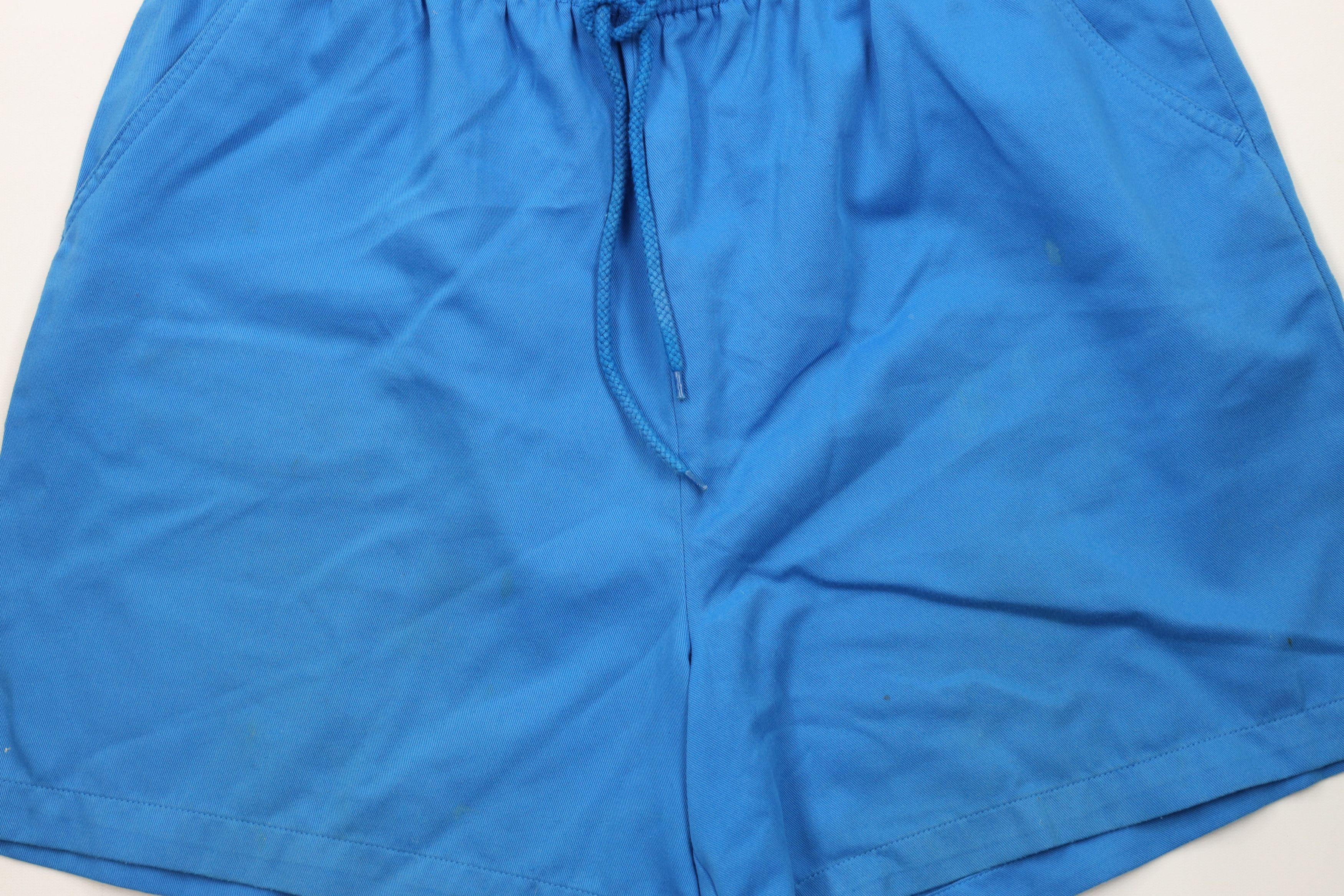 Vintage Vintage 90s Streetwear Blank Above Knee Shorts Blue Cotton Size US 36 / EU 52 - 3 Thumbnail