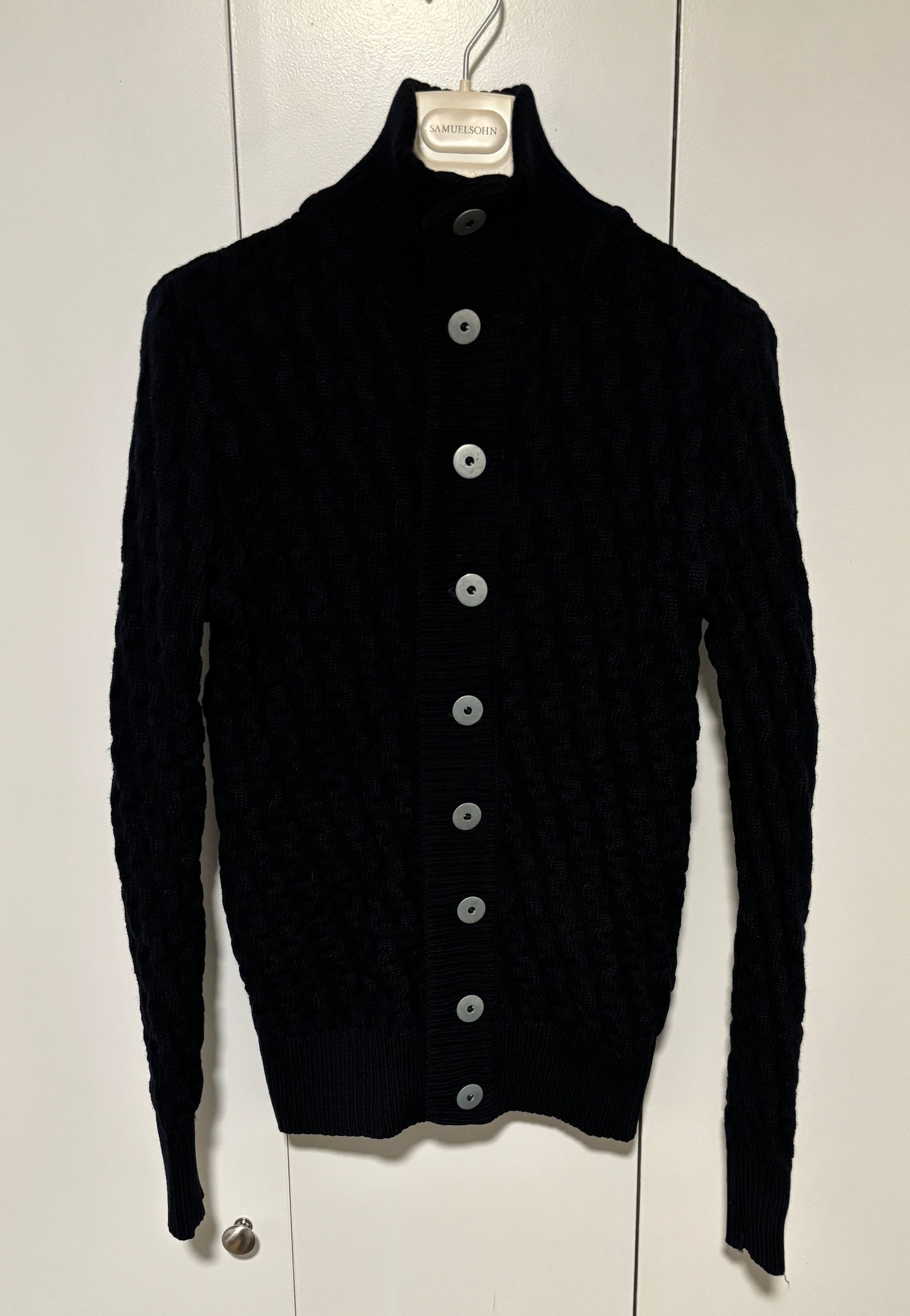 image of S N S Herning Black Stark Cardigan Xs-S, Men's (Size Small)
