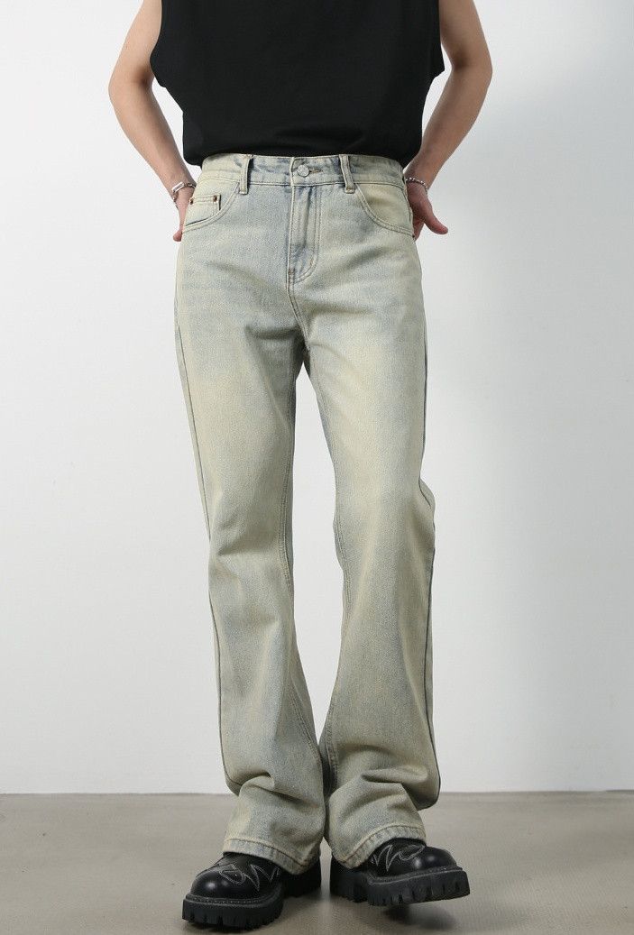 Designer × Japanese Brand Versatile wide-leg washed jeans Size US 32 / EU 48 - 1 Thumbnail