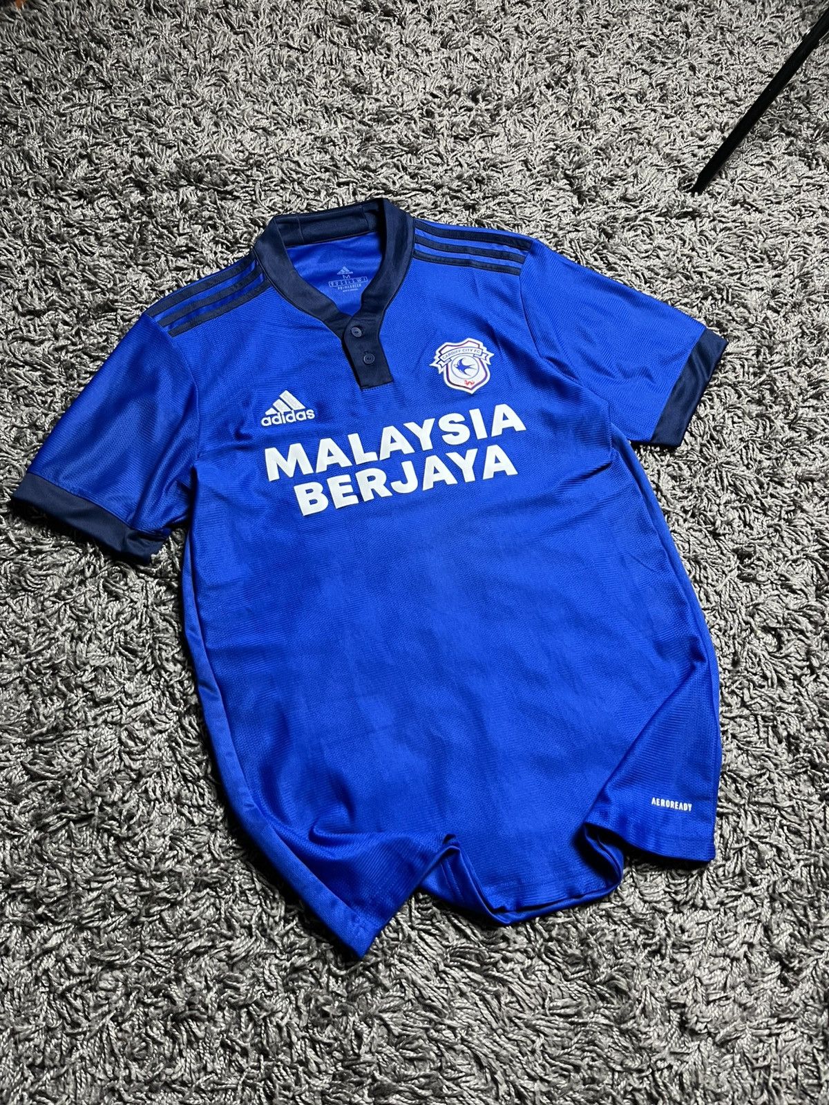 Adidas ADIDAS CARDIFF CITY 2021/22 SOCCER AWAY FOOTBALL JERSEY Size US M / EU 48-50 / 2 - 1 Thumbnail