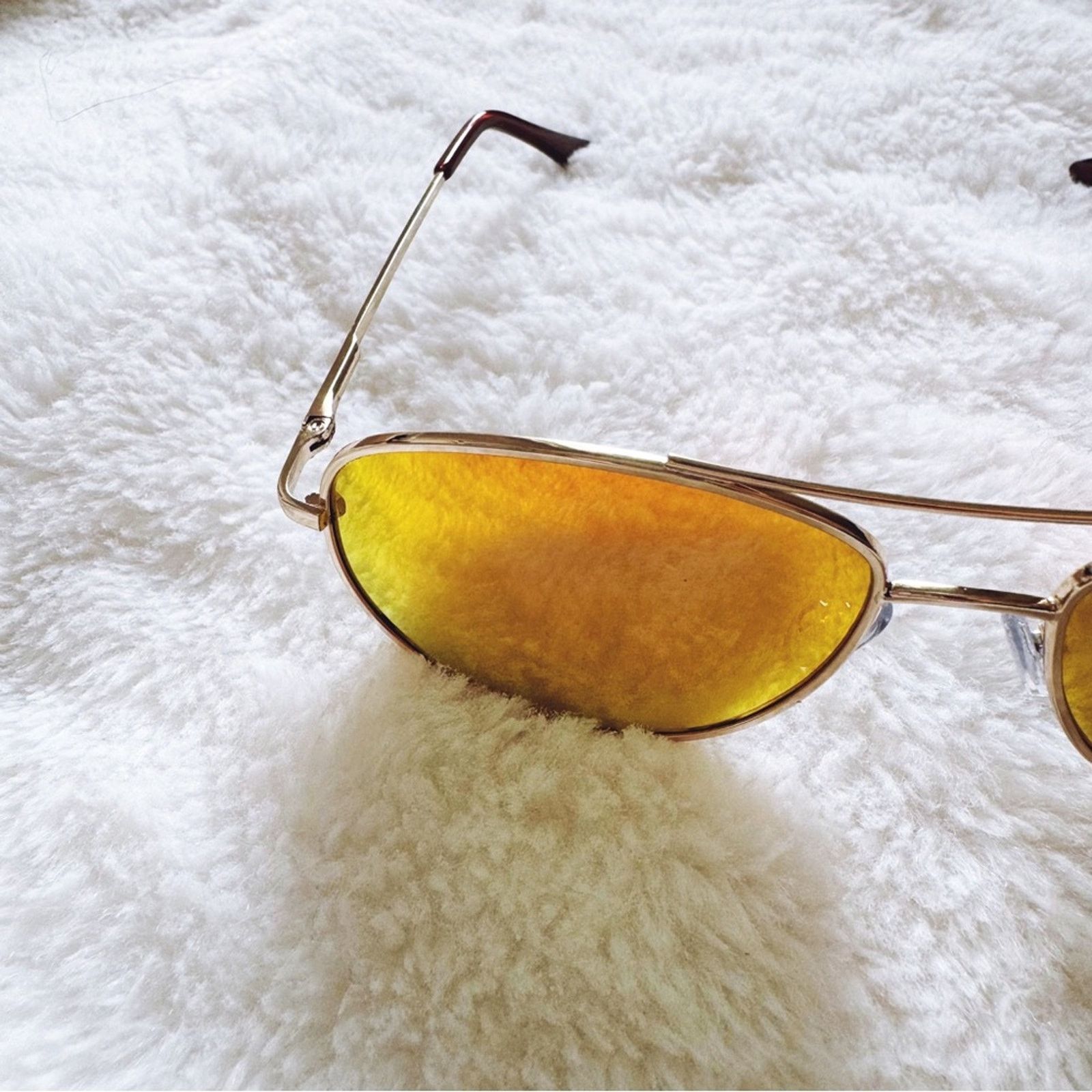 Other Jessa Orange Polarized Classic Aviator Sunglasses Size ONE SIZE - 6 Thumbnail