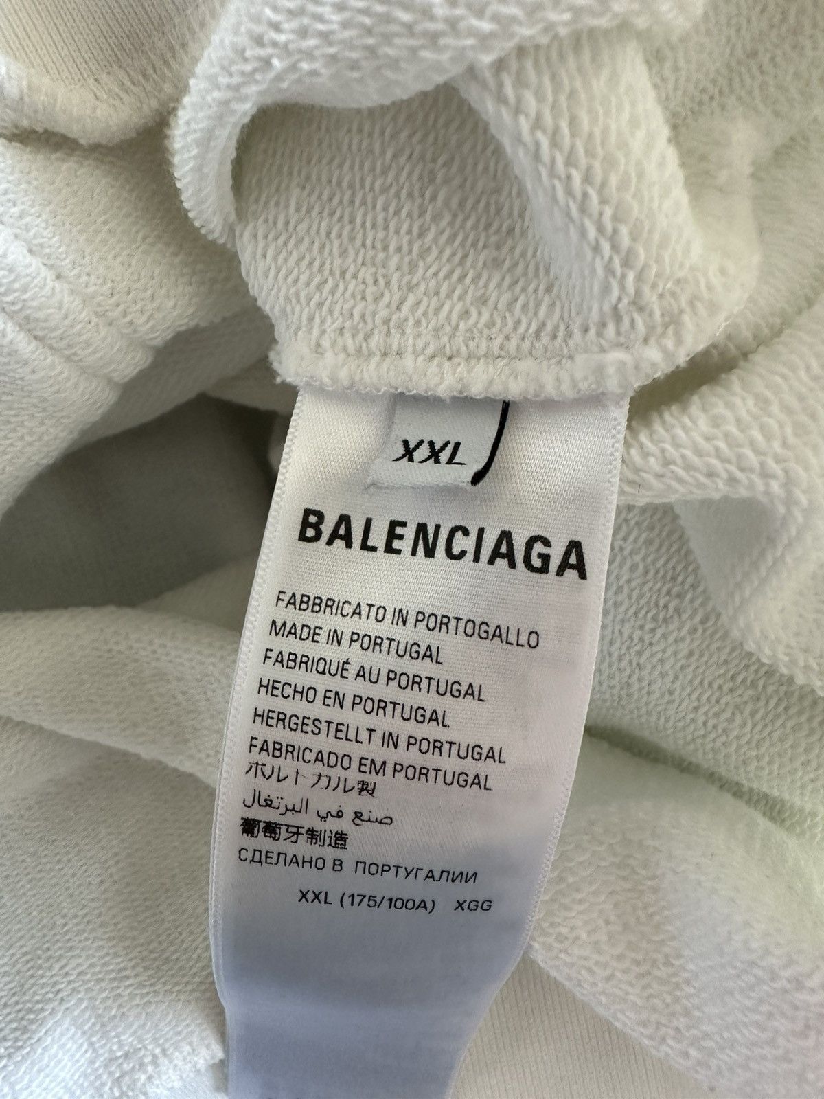 Balenciaga BALENCIAGA SOHO EXCLUSIVE ZIP-UP HOODIE – WHITE Size US XXL / EU 58 / 5 - 13 Thumbnail