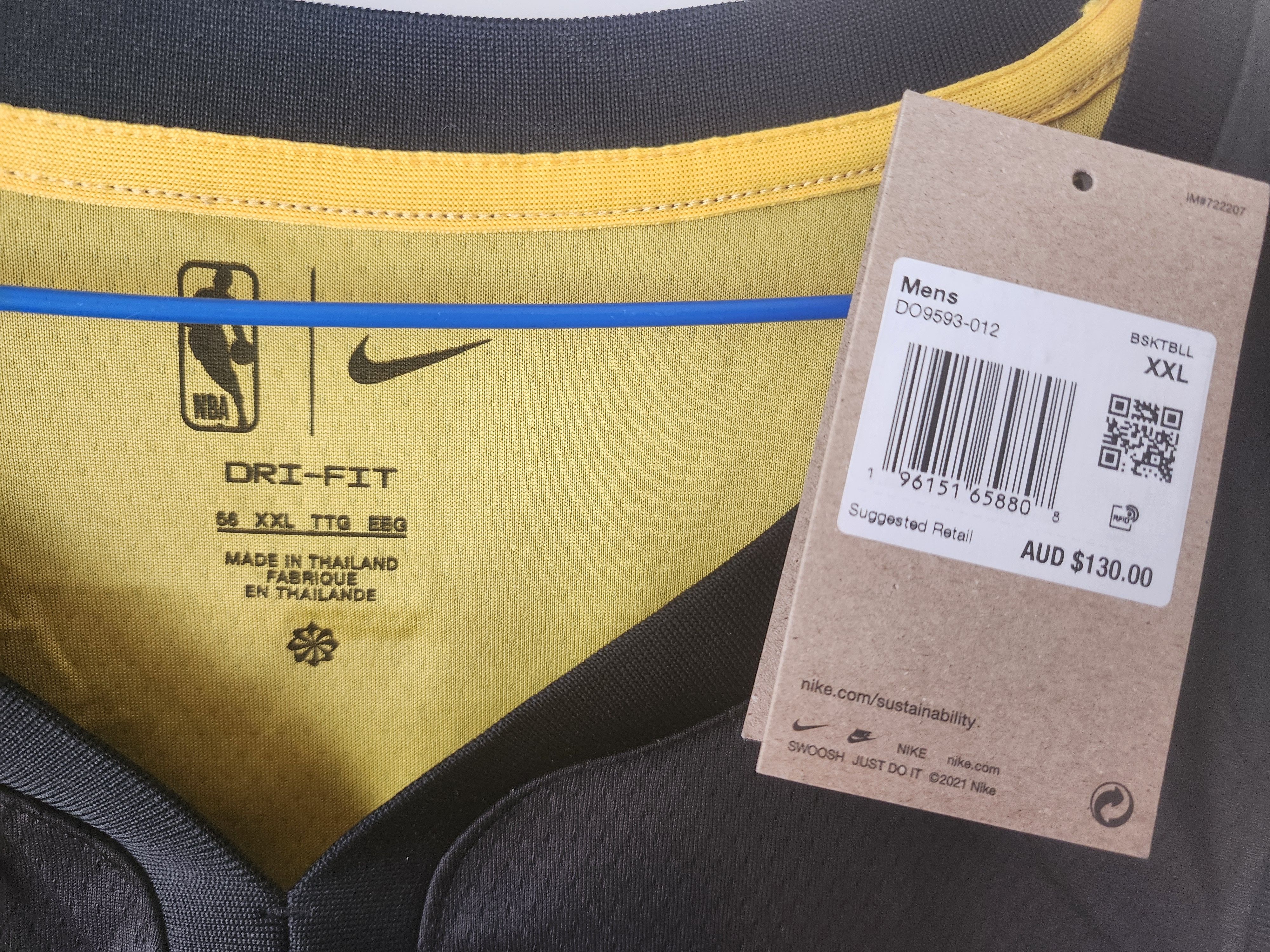 Nike Stephen Curry Warriors '22-'23 City Edition NBA Jersey Size US XXL / EU 58 / 5 - 3 Thumbnail