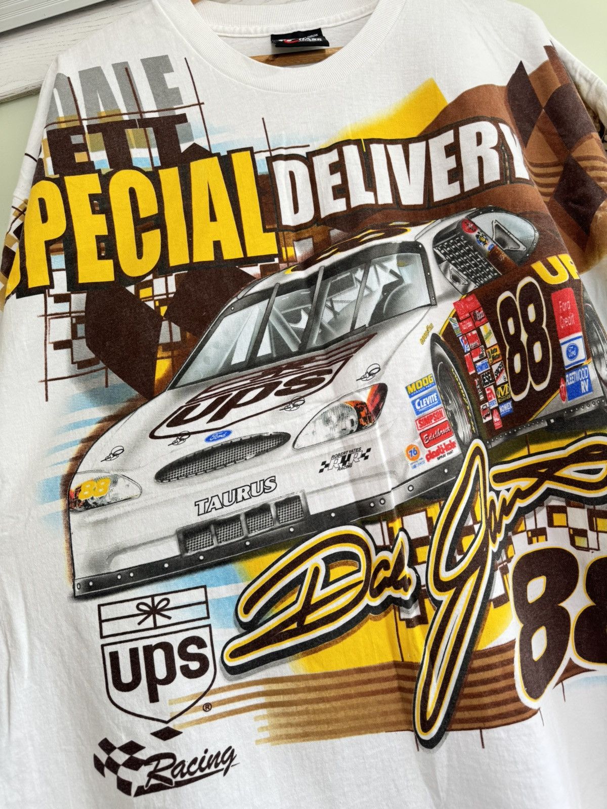 Chase Authentics × NASCAR × Vintage Vintage Nascar Dale Jarrett Tee Chase Authentic Racing Shirt Size US XL / EU 56 / 4 - 9 Thumbnail