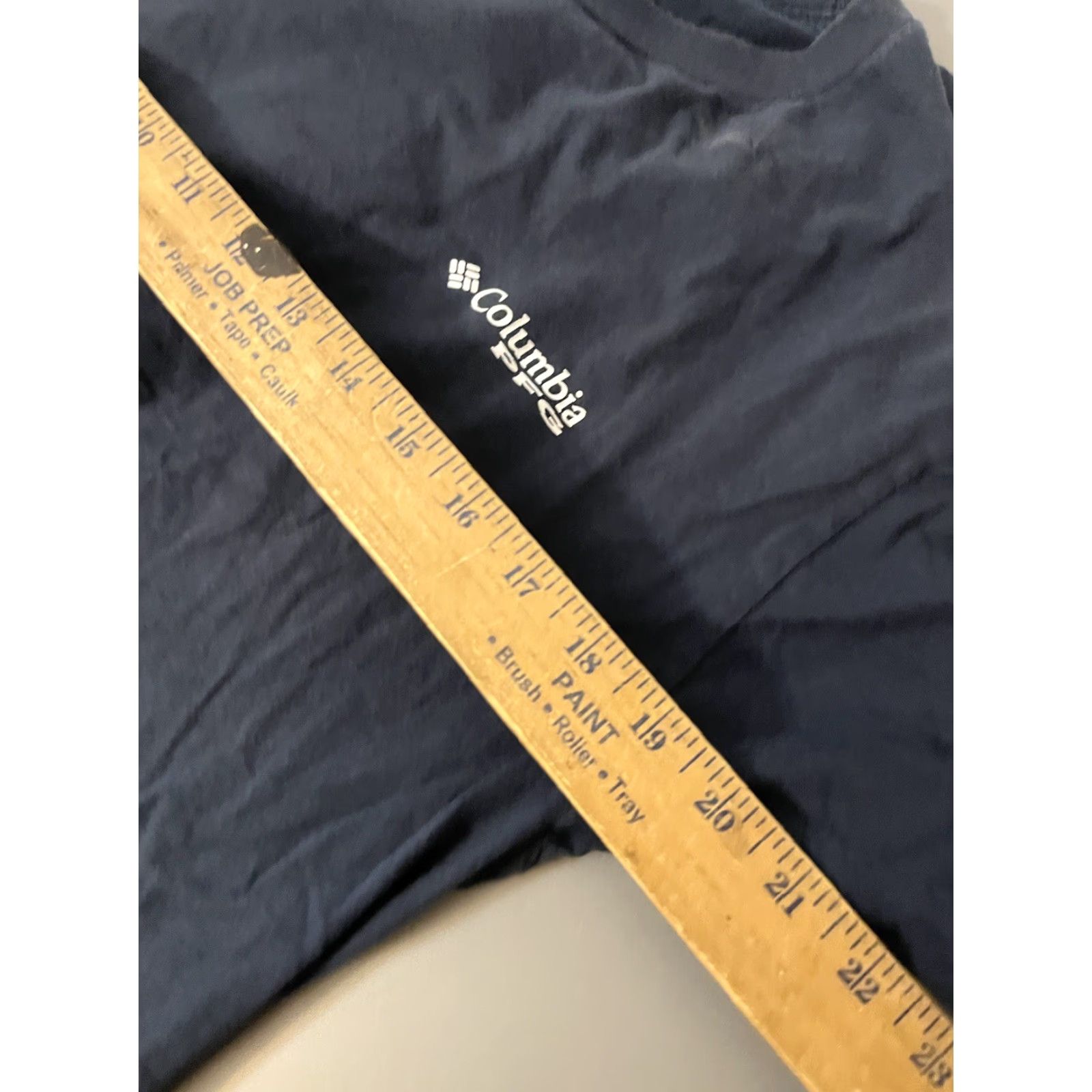 Logo 7 Columbia Pfg Logo Tee T Shirt Mens Large Navy Blue Graphic Crew Neck Short Sleeve Size US L / EU 52-54 / 3 - 5 Thumbnail