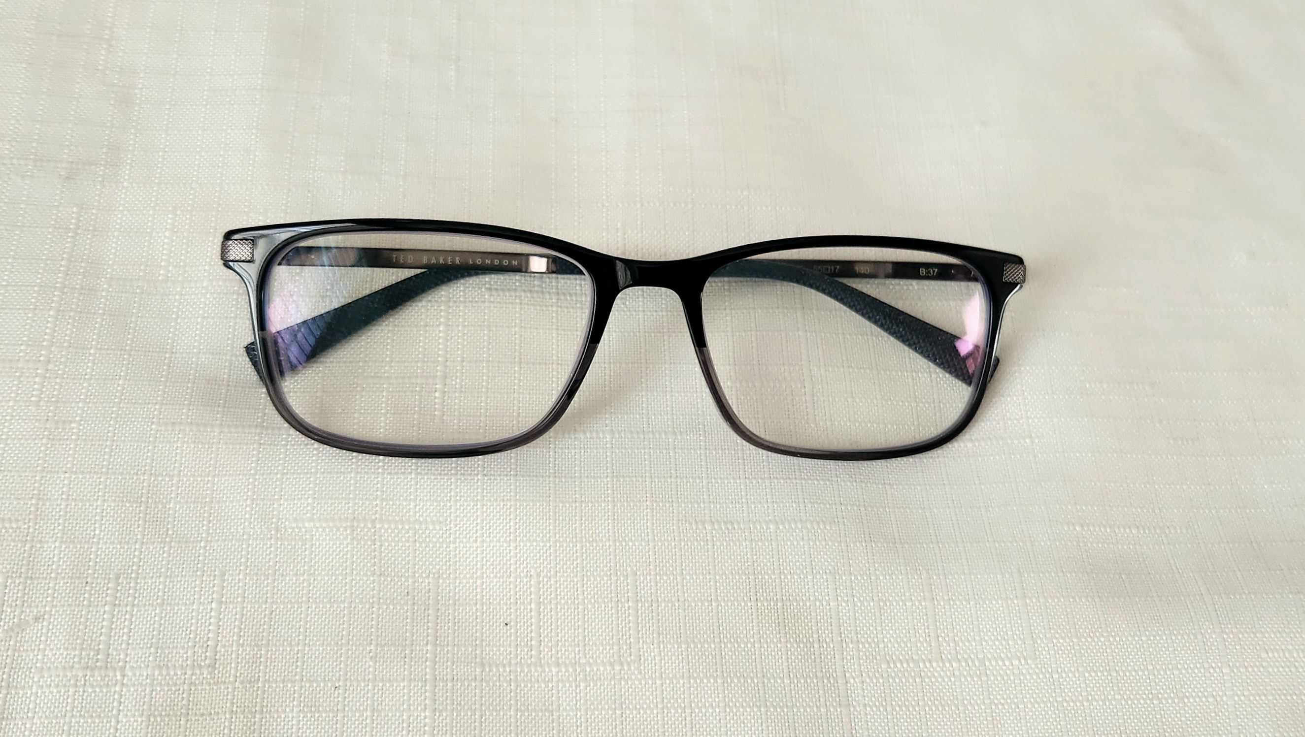 Ted Baker Ted Baker London Eyeglasses Frames Only TFM005 BLK 55-17-140 Size ONE SIZE - 7 Thumbnail