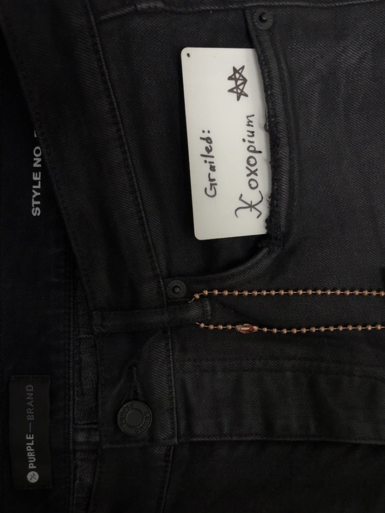 Purple Brand Purple jeans p001 black wax Size US 30 / EU 46 - 4 Thumbnail