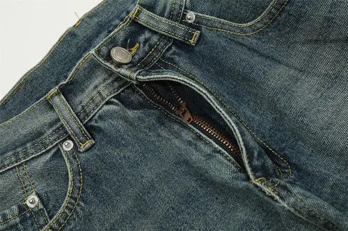 Japanese Brand × Jean American retro wide-leg versatile washed distressed jeans Size US 34 / EU 50 - 4 Thumbnail