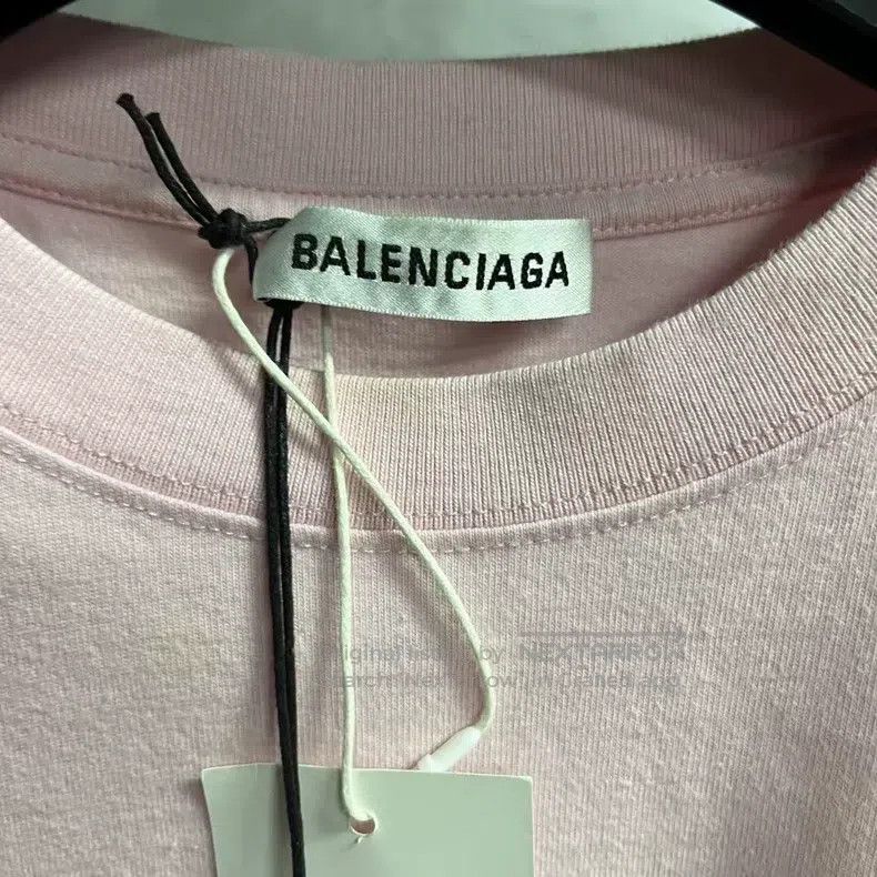Balenciaga Balenciaga Pink Crew letter print short-sleeve T-shirt Size US M / EU 48-50 / 2 - 3 Thumbnail