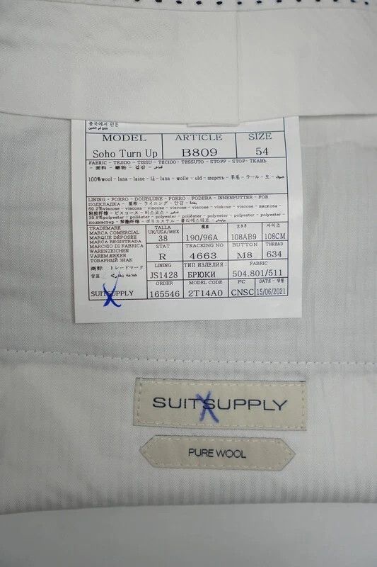Suitsupply Men Suitsupply Soho Turn - Up Trousers Flannel Grey UK/US44 Size 44R - 6 Thumbnail