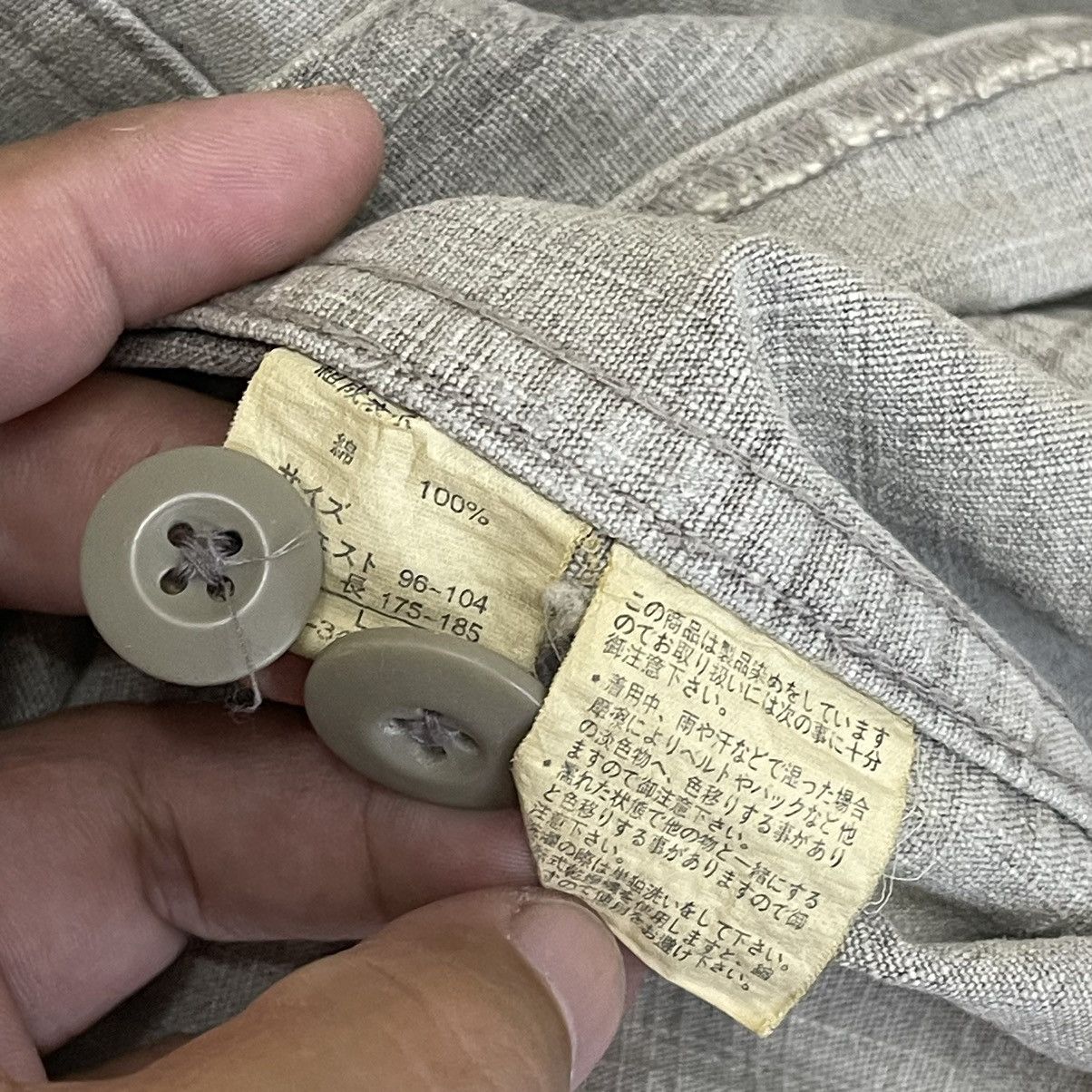 Japanese Brand × Vintage ROUSHATTE Hickory Chore Jacket Size US L / EU 52-54 / 3 - 11 Thumbnail