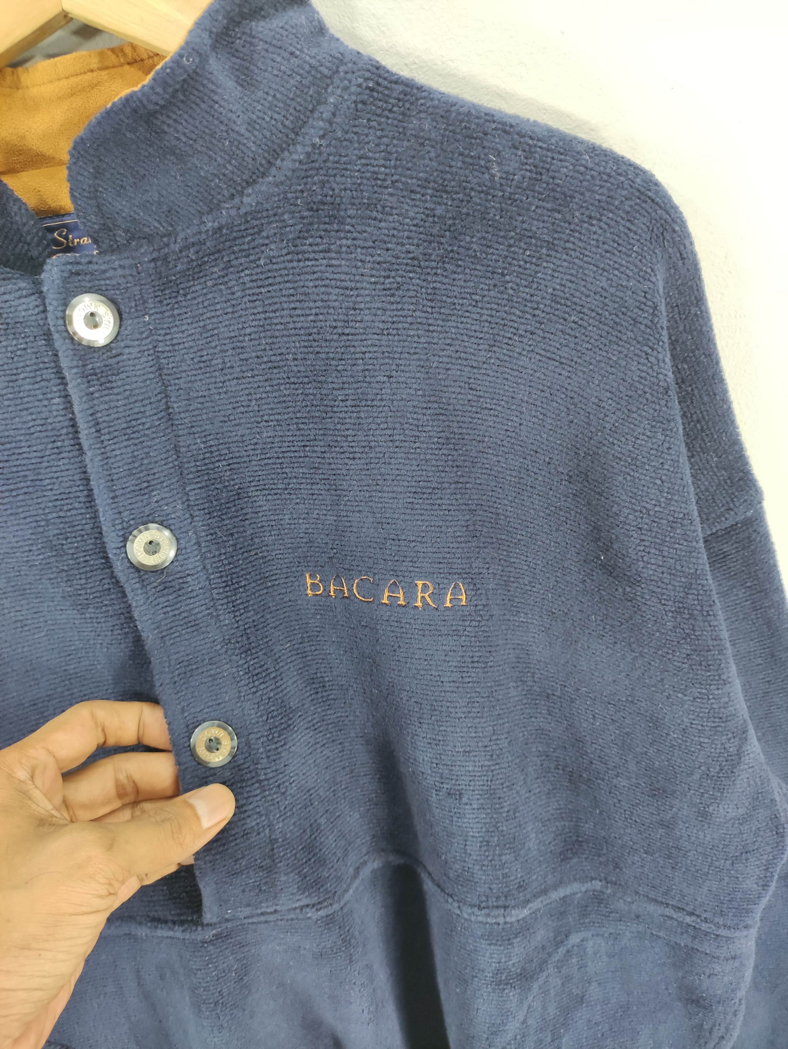 Japanese Brand Vintage Bacara Acrylic Half Button Sweater Size US L / EU 52-54 / 3 - 3 Thumbnail