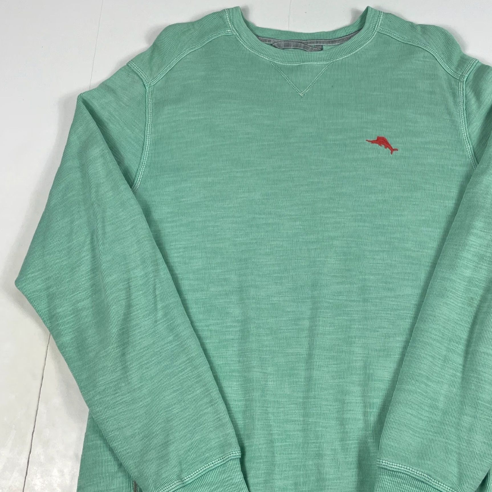 Tommy Bahama VINTAGE Tommy Bahama Sweater Mens Large Green Pima Golf Crewneck Pullover Golfer Golfing (Note: If vintage not intended, omit) Size US L / EU 52-54 / 3 - 2 Thumbnail