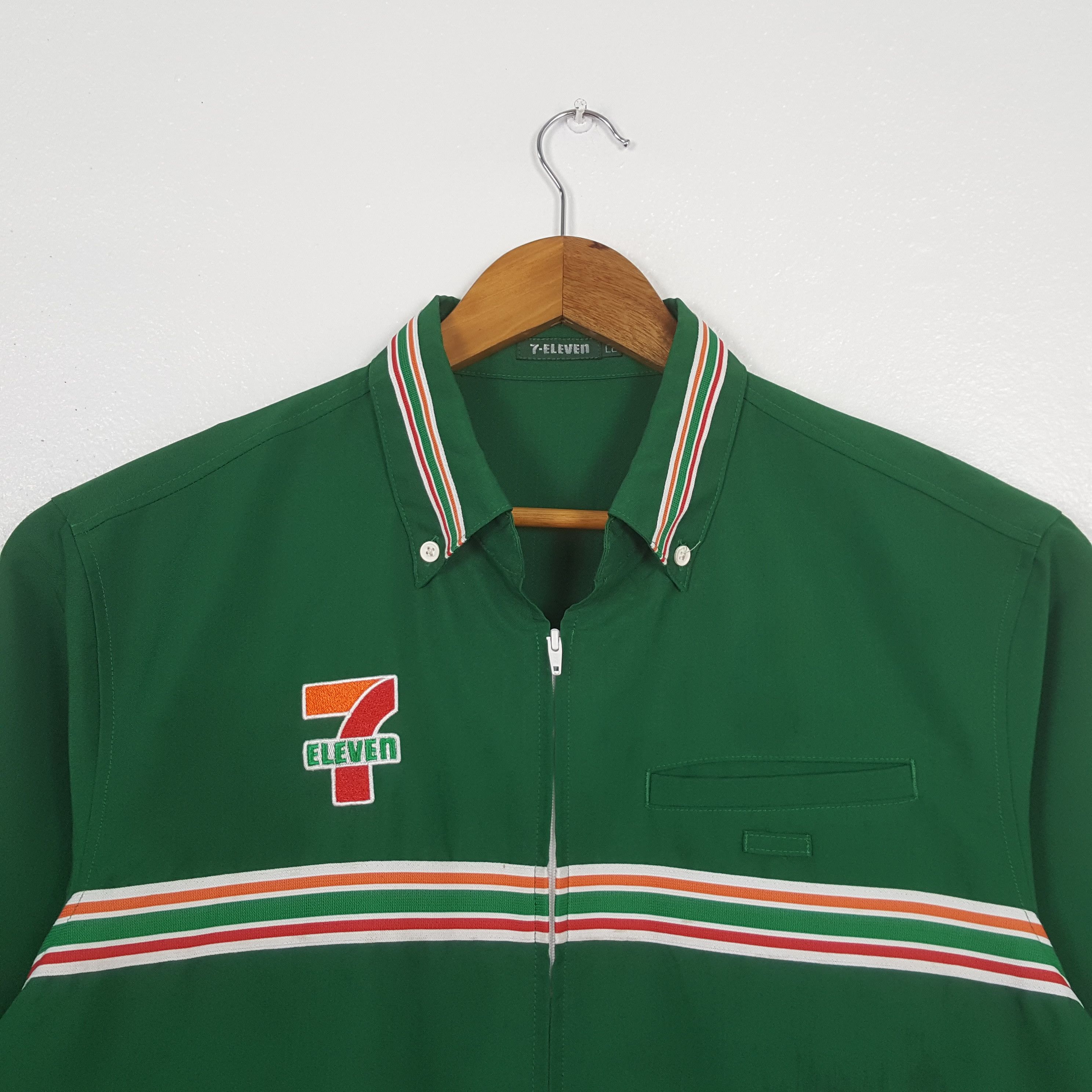 Japanese Brand Vintage 7 Eleven Japan Uniform Shirt Jacket C319N51 Size US L / EU 52-54 / 3 - 4 Thumbnail