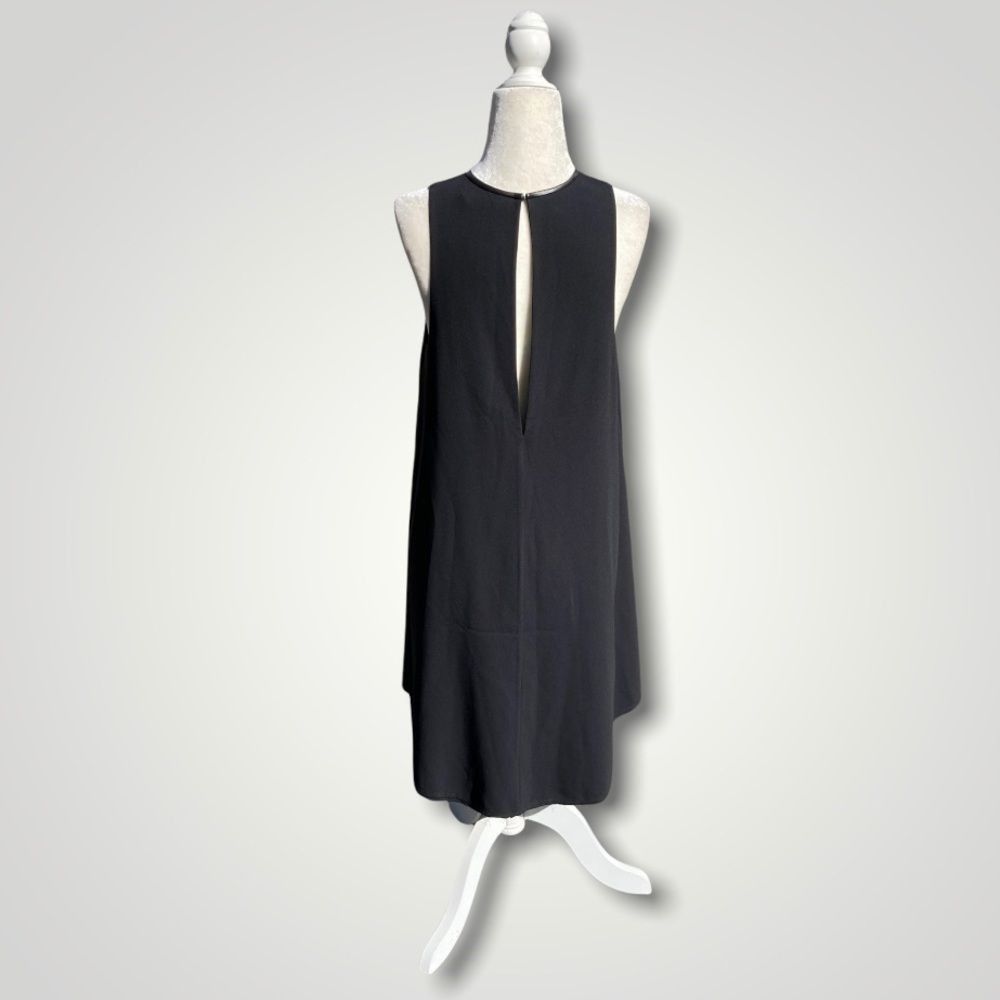 T by Alexander Wang T Alexander Wang Leather Trimmed Crepe Melange Trapeze Raw C Size XS / US 0-2 / IT 36-38 - 3 Thumbnail