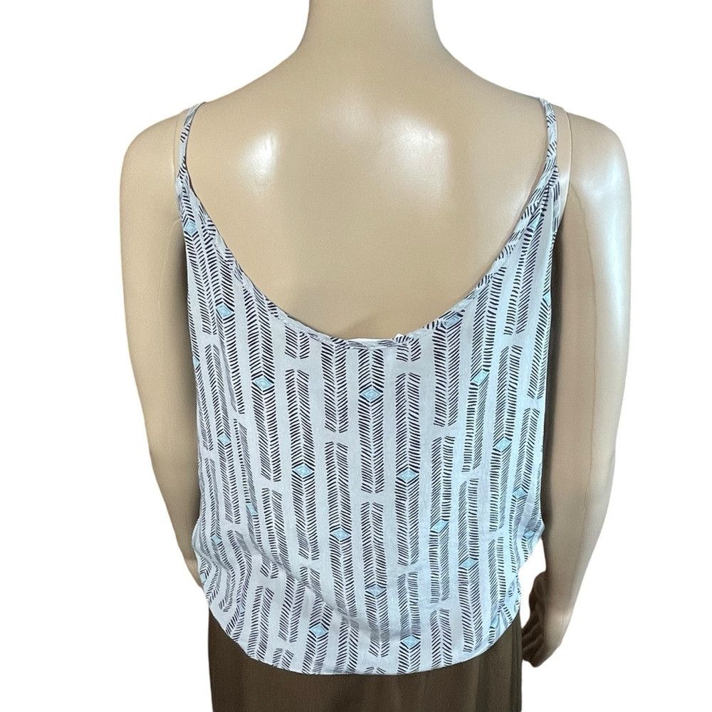 Other Olivaceous Silk Sleeveless Button Tie Front Top Size M Size M / US 6-8 / IT 42-44 - 4 Thumbnail