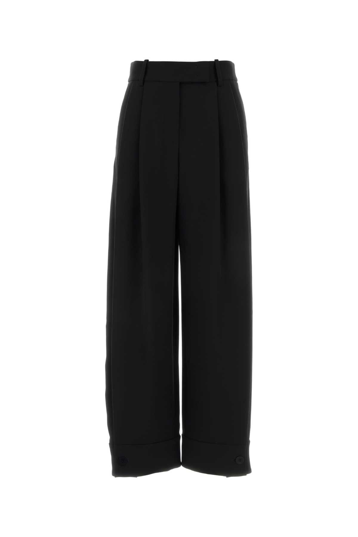 Giorgio Armani Black Crepe Wide-Leg Pant Size 26" / US 2 / IT 38 - 1 Thumbnail