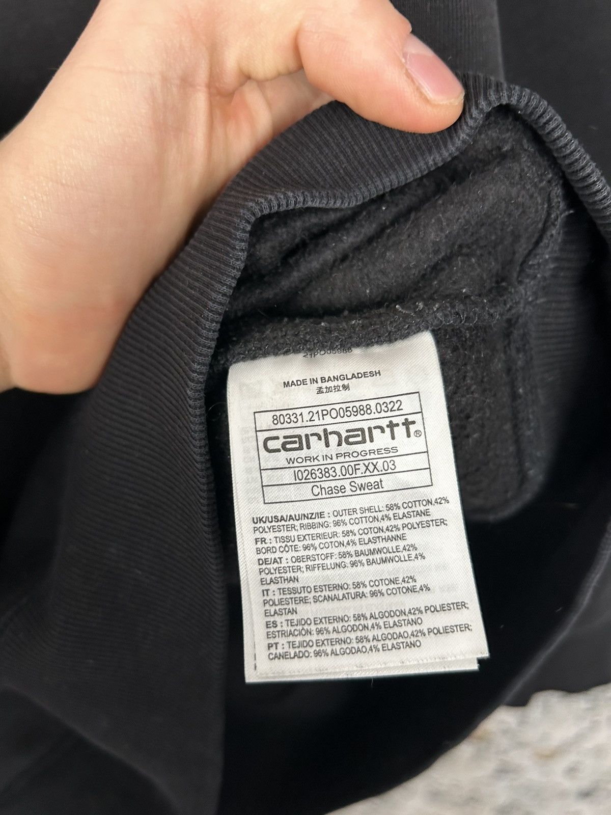Carhartt Carhartt WIP Chase Sweat Crewneck Skateboarding Hype Size US L / EU 52-54 / 3 - 5 Thumbnail