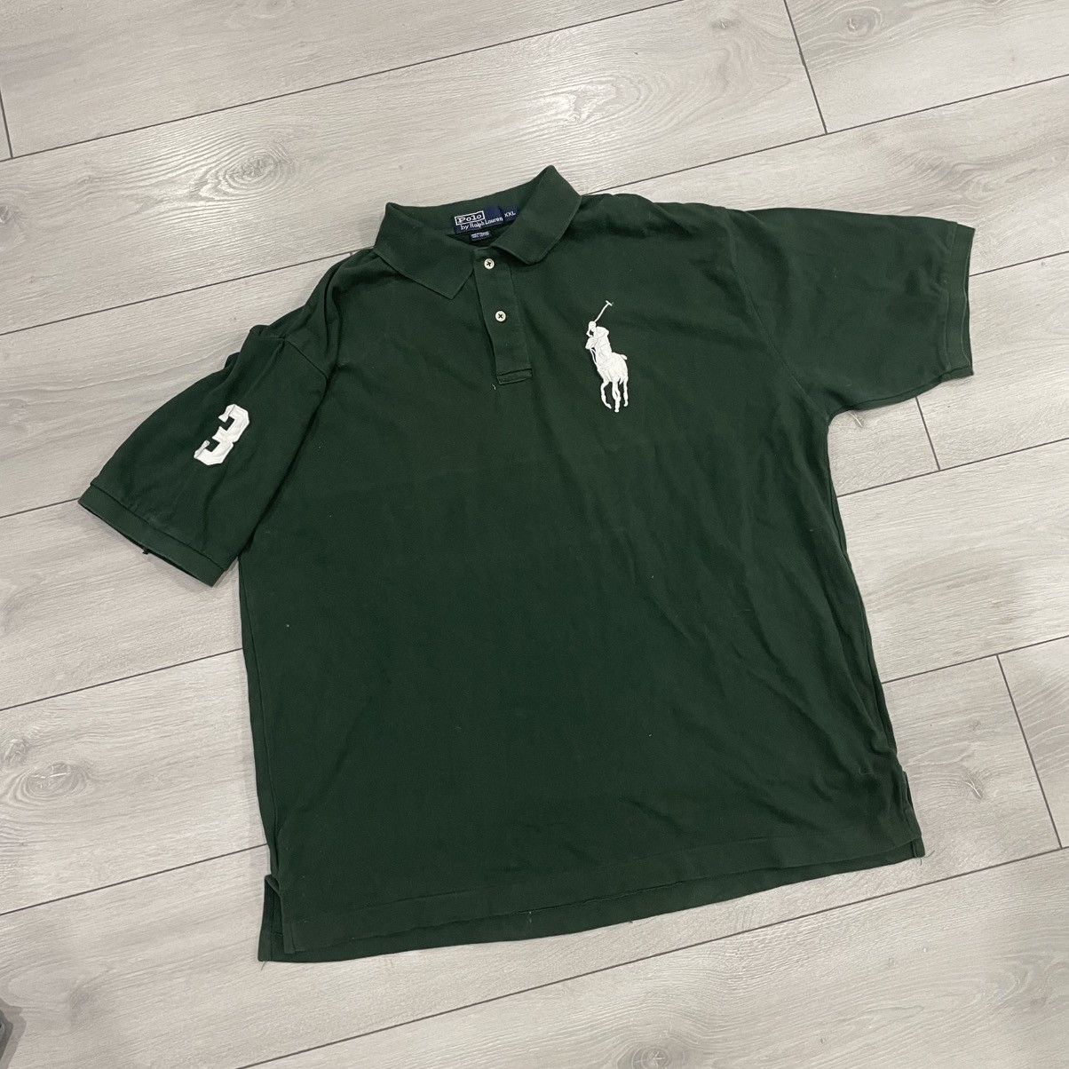 Polo Ralph Lauren × Ralph Lauren × Vintage Polo Ralph Lauren green Chief Keef Polo Shirt PRL TEE OLD rr Size US XXL / EU 58 / 5 - 1 Thumbnail