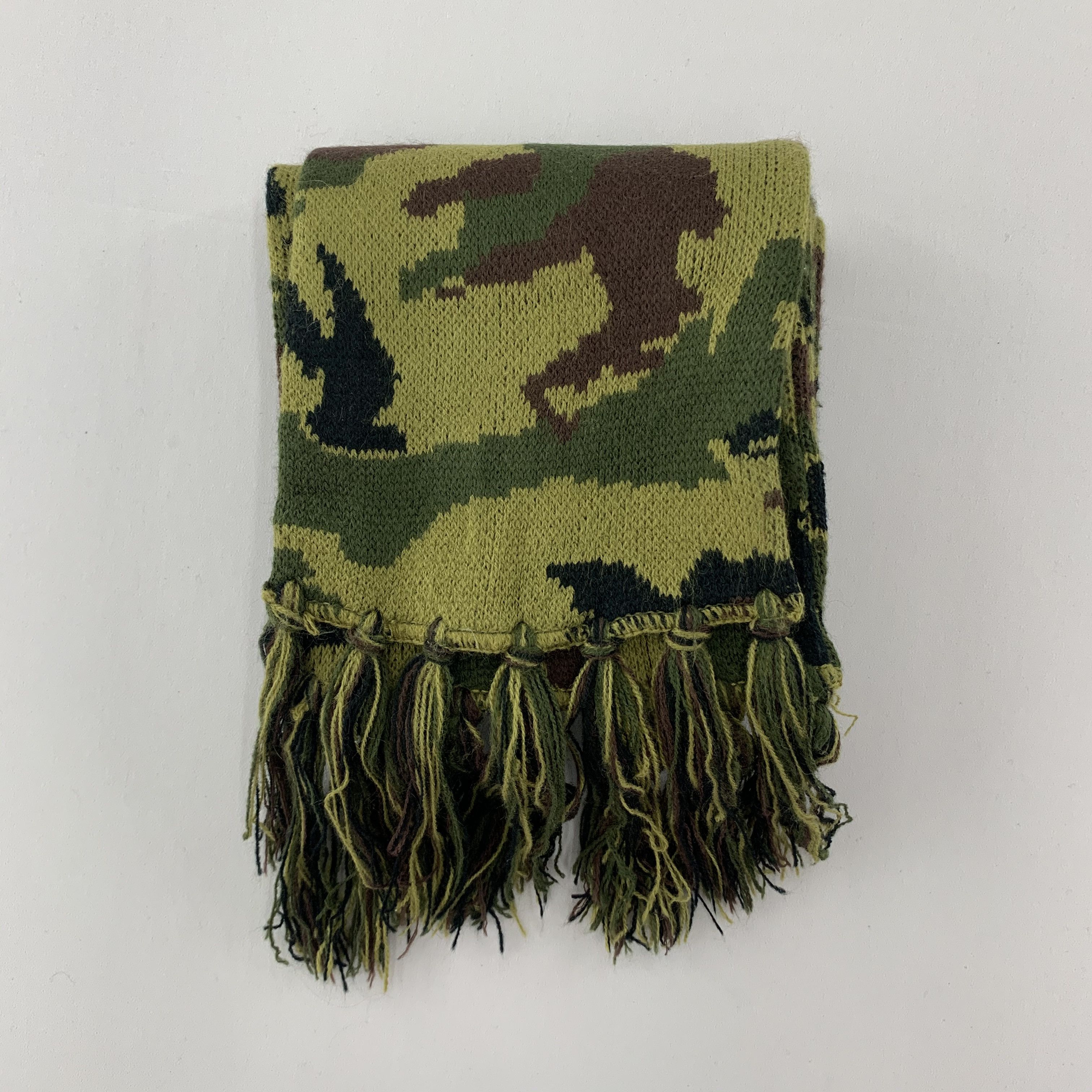 Vintage Camo Military Scarf Wool Muffler Neck Wrap BL4058 Size ONE SIZE - 3 Thumbnail