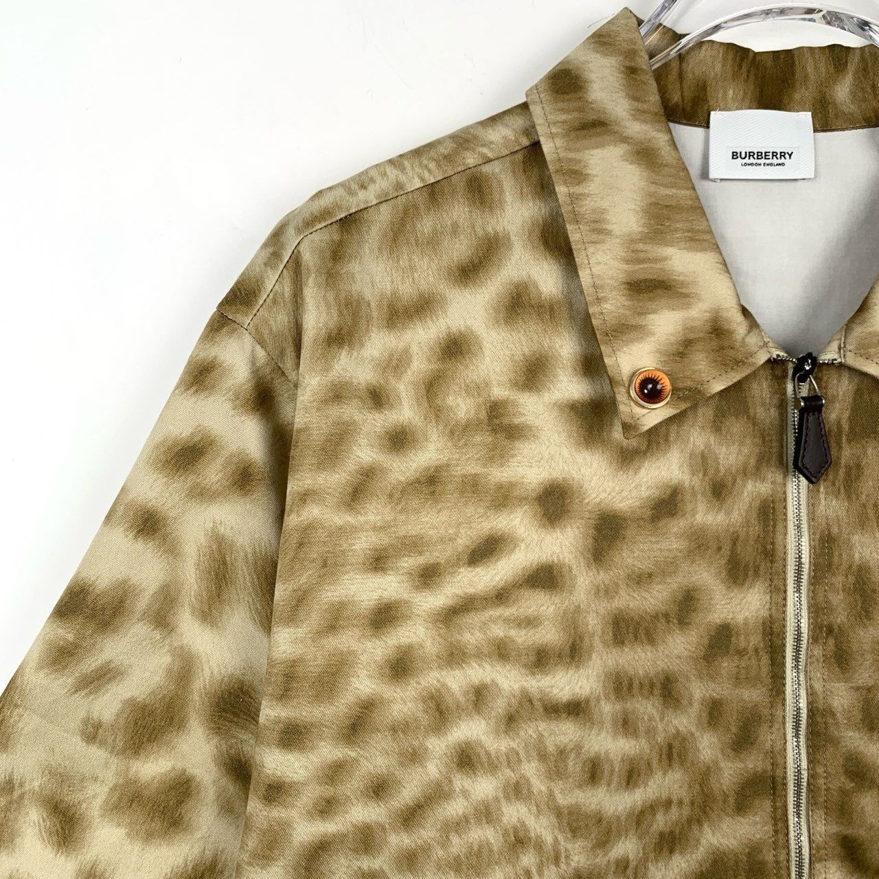 Burberry Burberry Leopard Print Half-Zip Short-Sleeve Shirt Size US XS / EU 42 / 0 - 3 Thumbnail