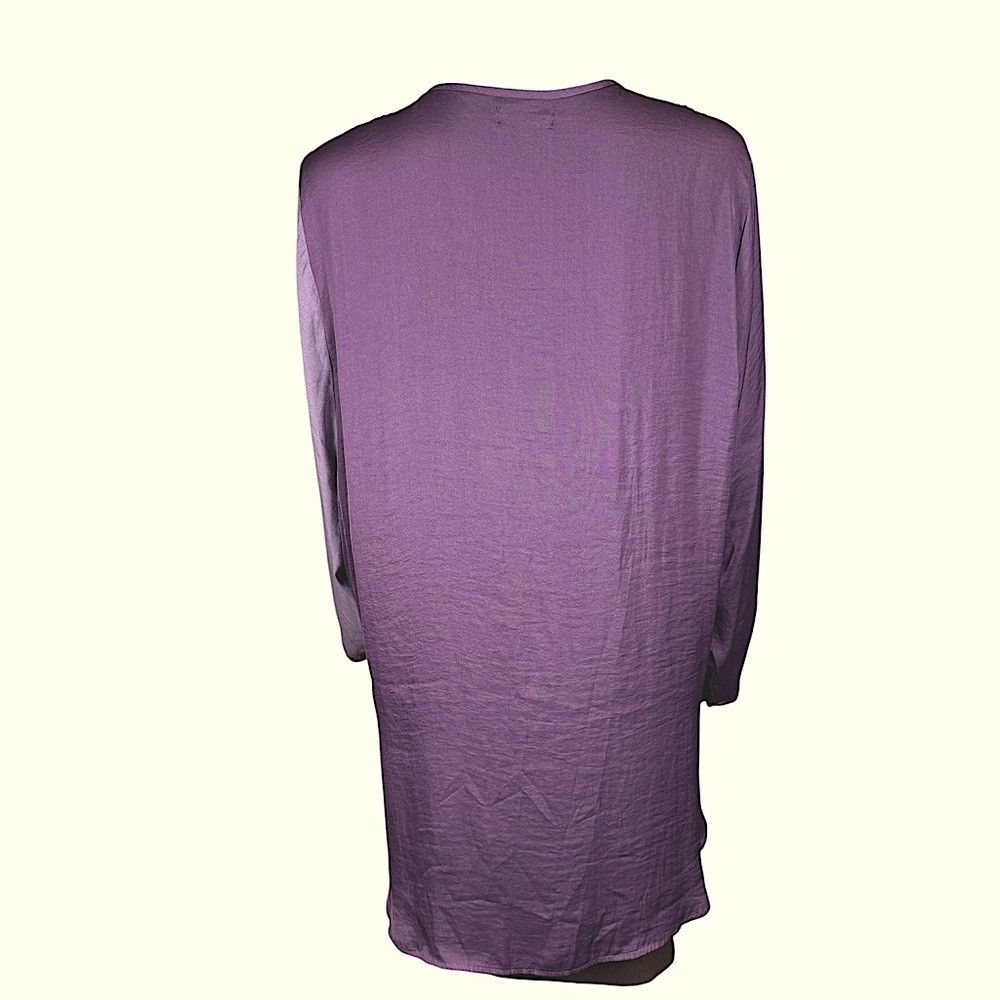 Other Silence + Noise Purple Colorblock Wrap Long Sleeve Tunic Si Size L / US 10 / IT 46 - 4 Thumbnail