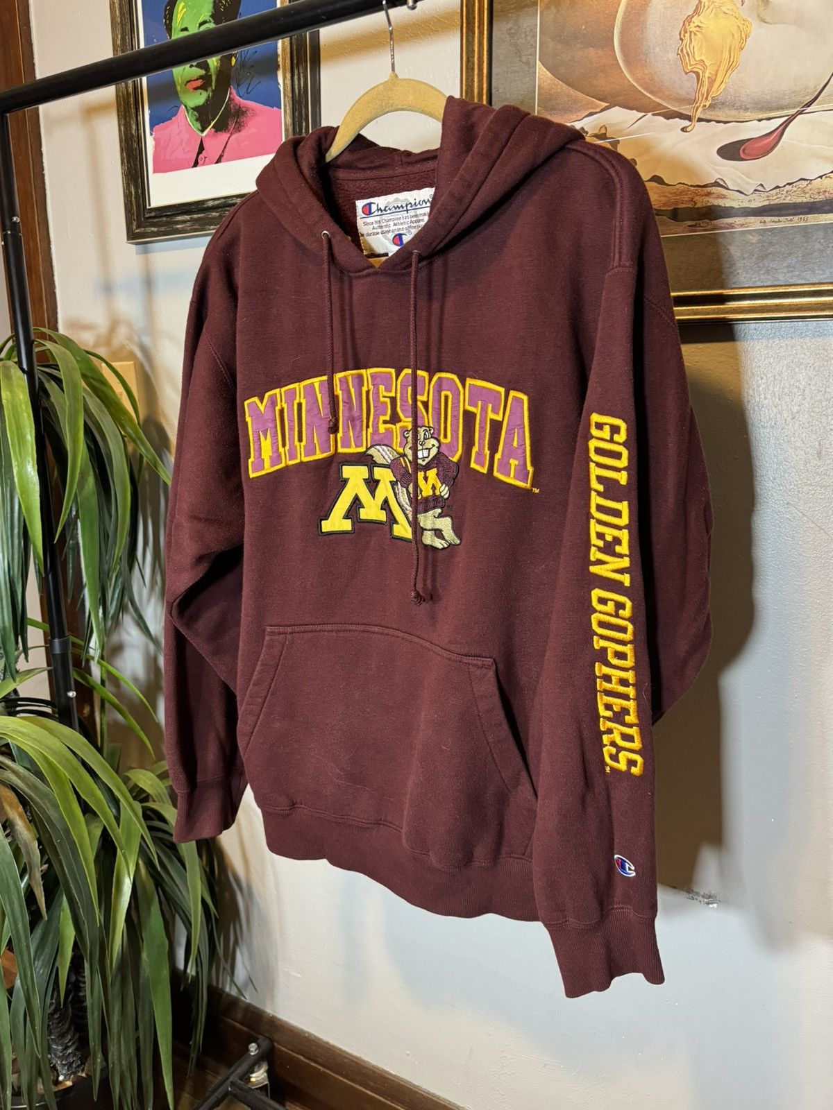 Champion × Vintage Vintage Minnesota Gophers Champion Hoodie Size US XL / EU 56 / 4 - 3 Thumbnail