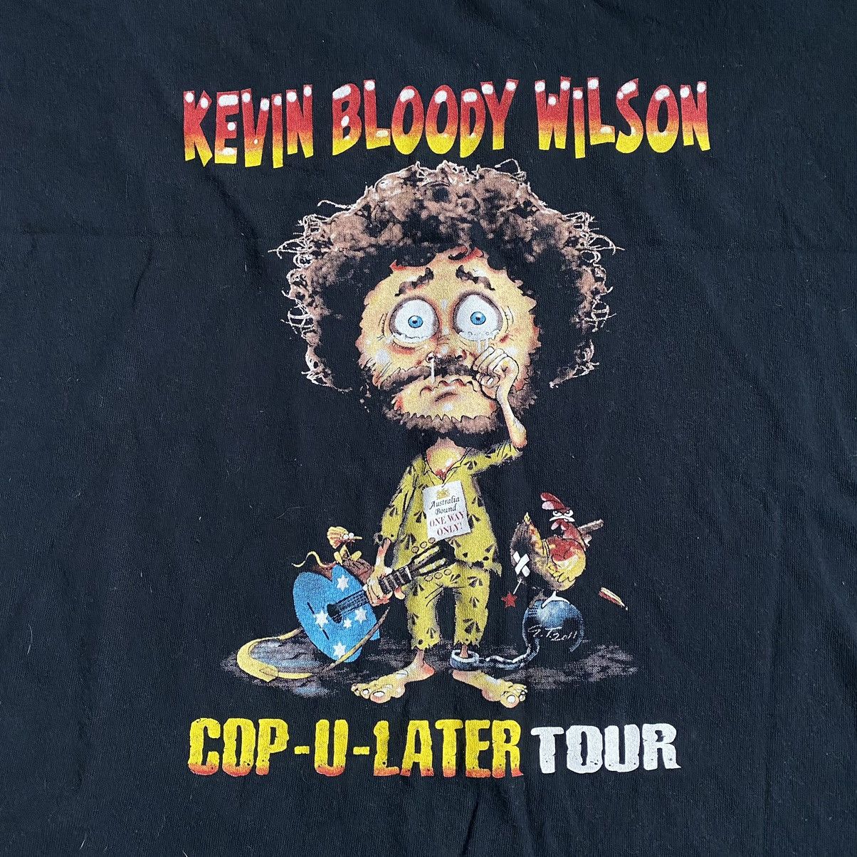 Band Tees HUMOUR Y2K KEVIN BLOODY WILSON TOUR T SHIRT Size US M / EU 48-50 / 2 - 3 Thumbnail