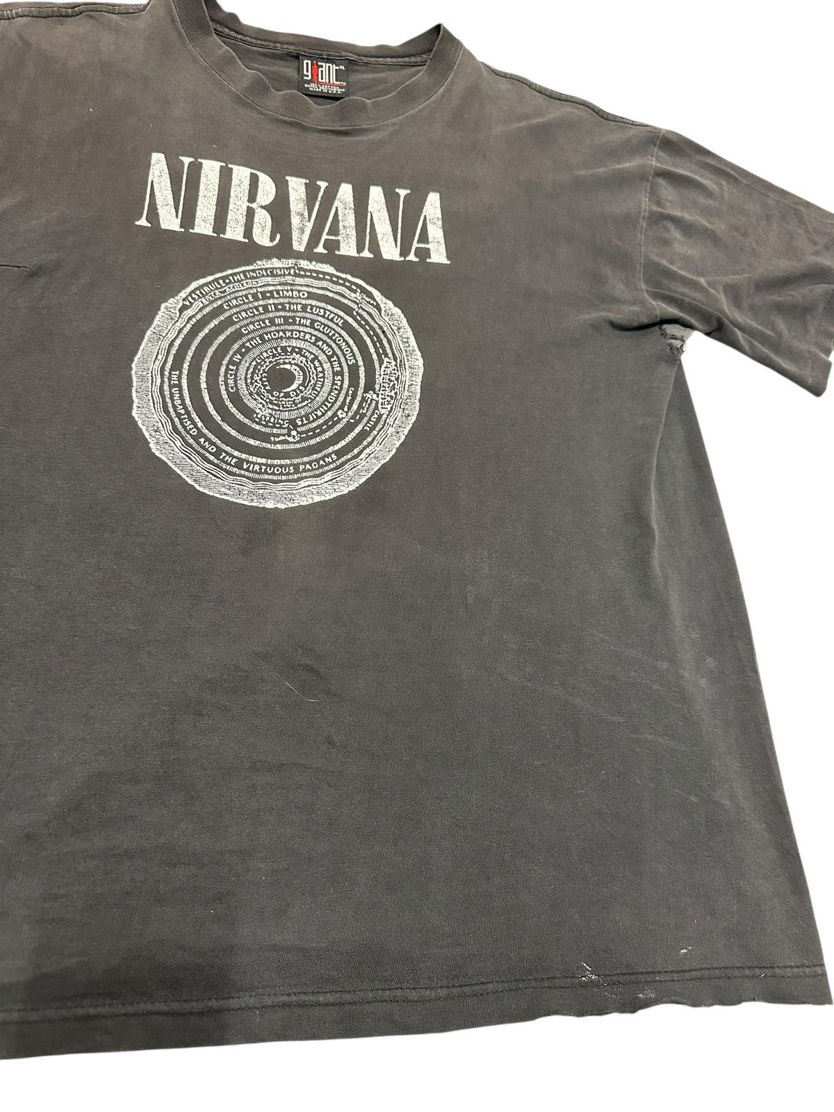 Band Tees Vintage 1992 Nirvana Vestibule Giant Tag Size US XL / EU 56 / 4 - 2 Thumbnail