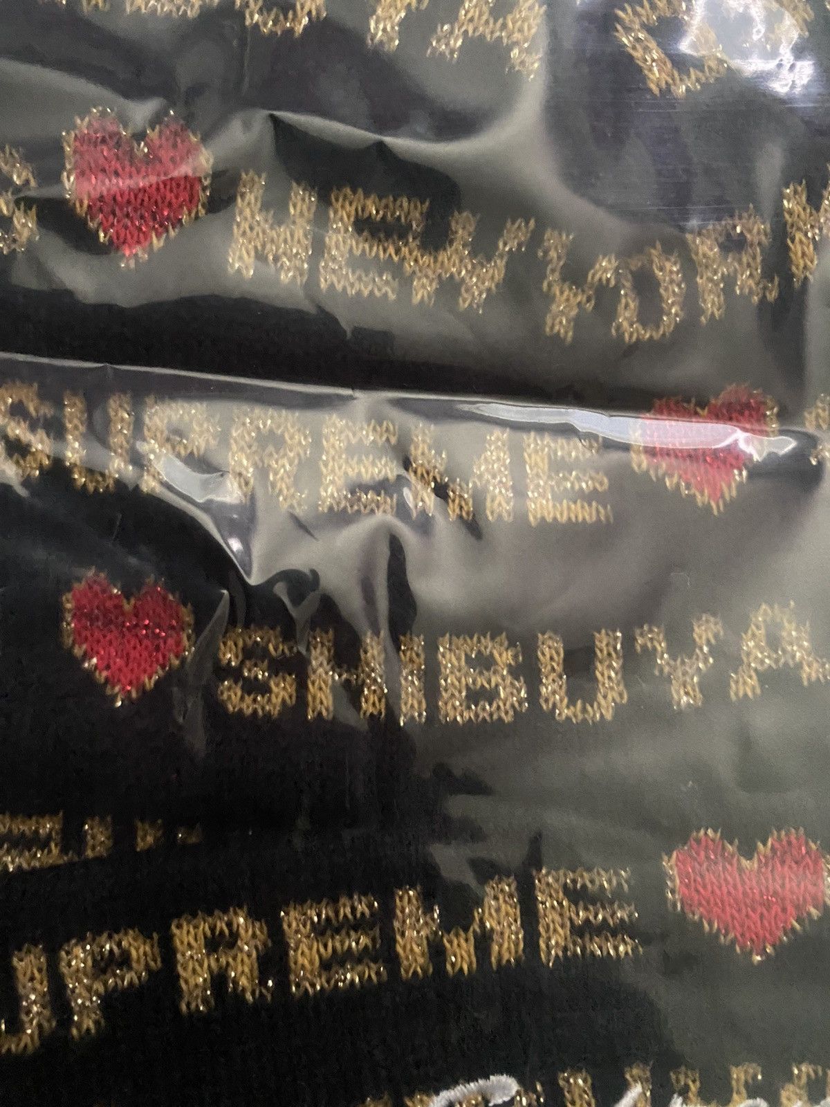 Supreme Supreme Hearts Beanie Black FW24 Size ONE SIZE - 4 Thumbnail
